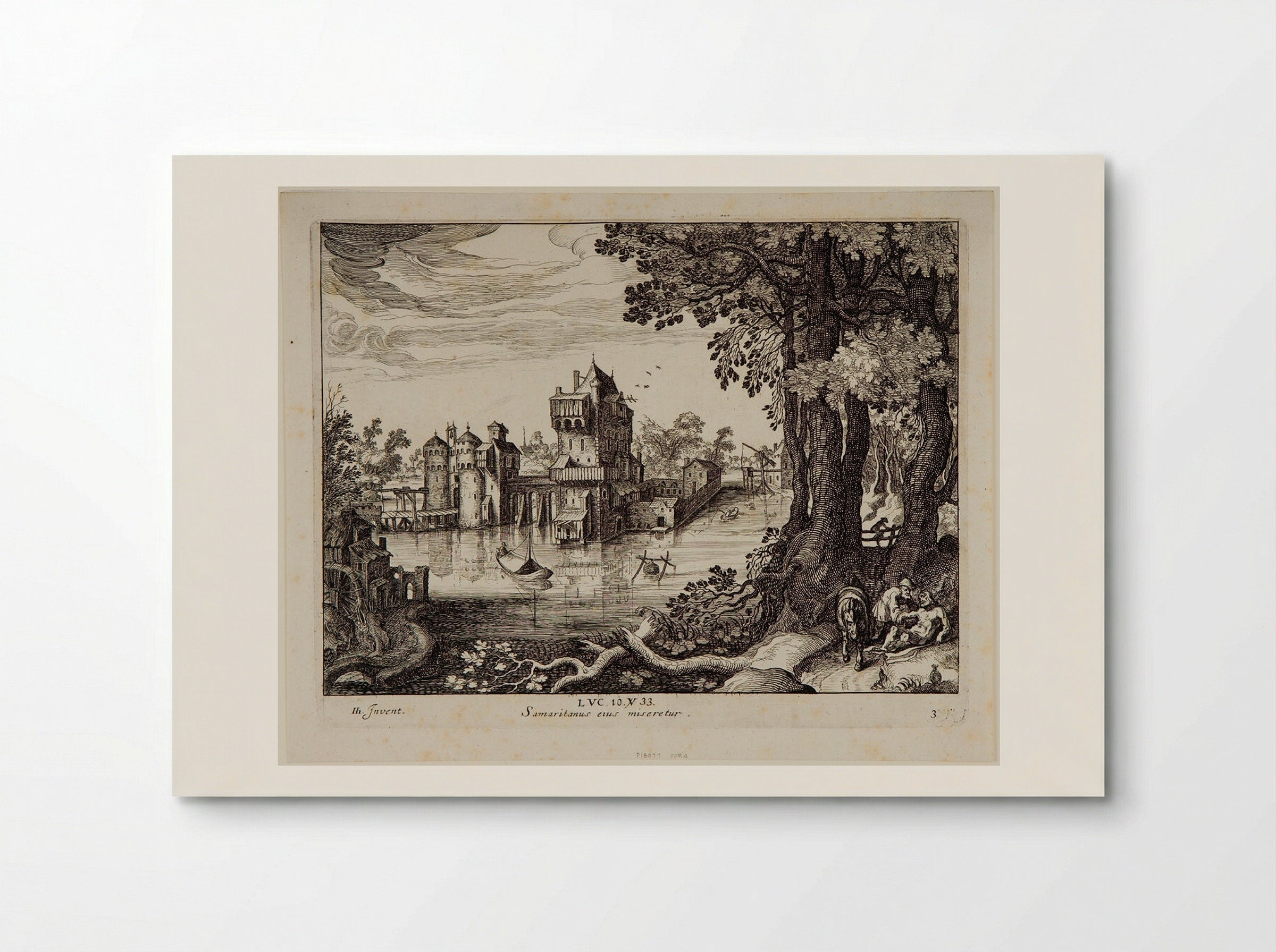The Samaritan Finding the Man - Simon Frisius - Poster