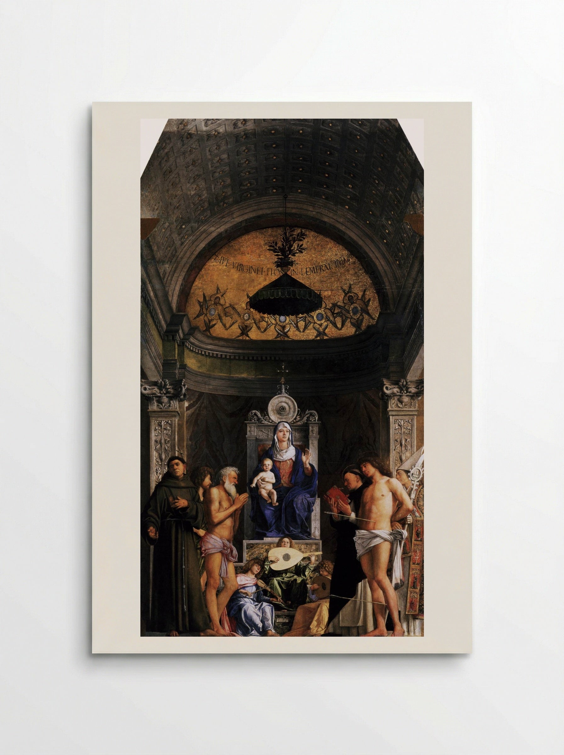 The San Giobbe Altarpiece Detail of Music Making Angels - Giovanni Bellini - Poster