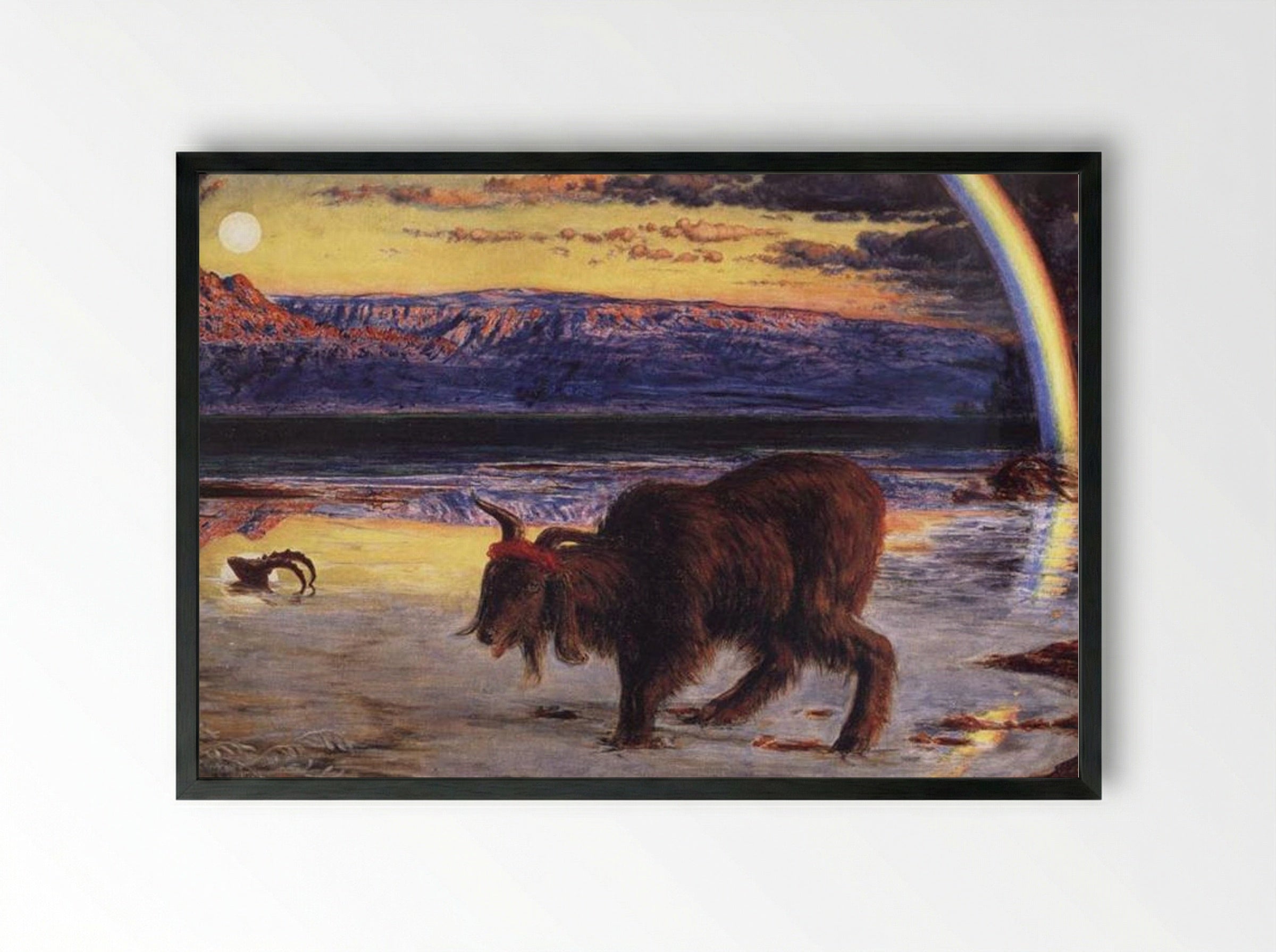 The Scapegoat - William Holman Hunt - Framed Print Black