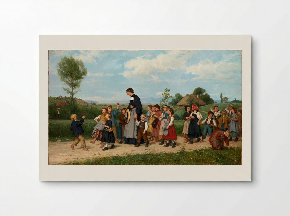 The School Outing - Albert Anker - Poster