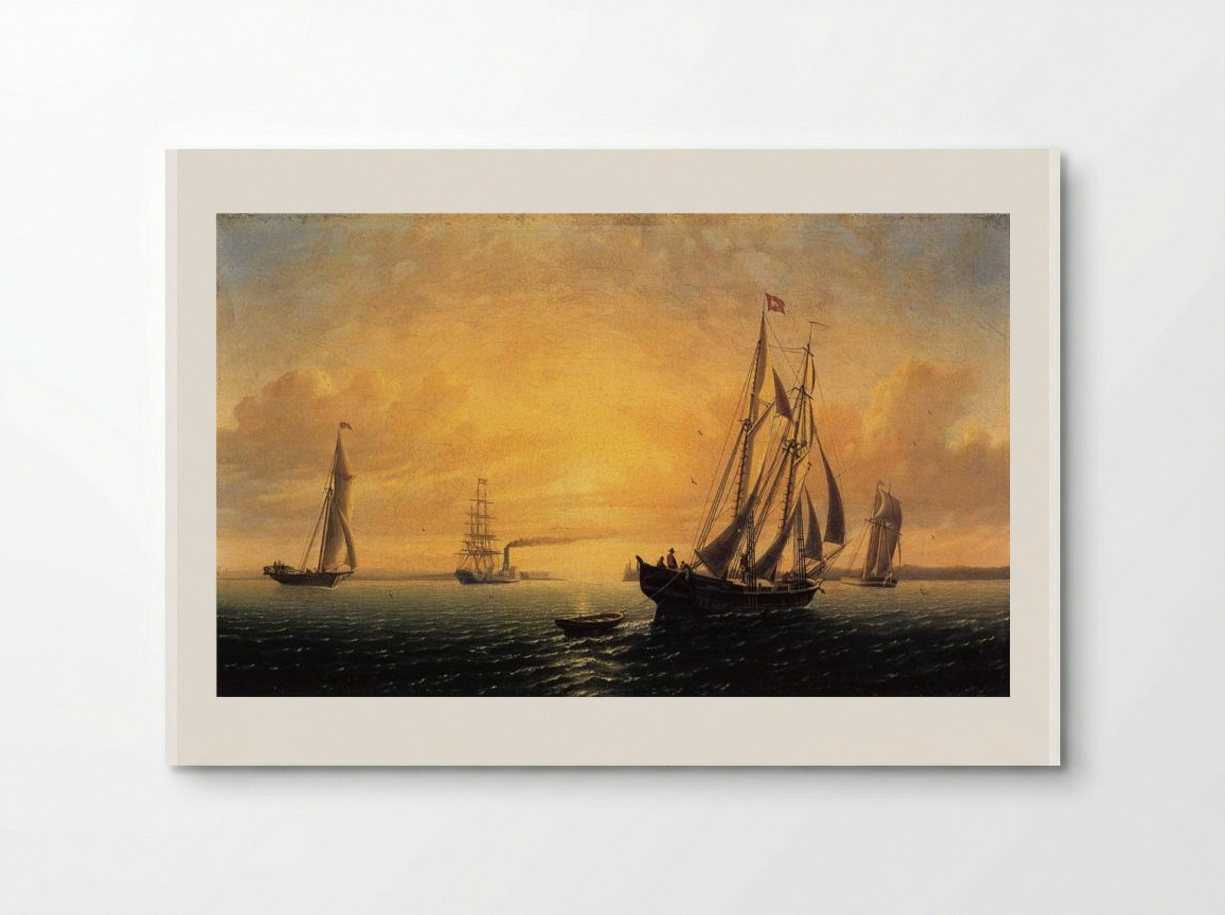 The Schooner 'Jane' of Bath, Maine - William Bradford - Poster