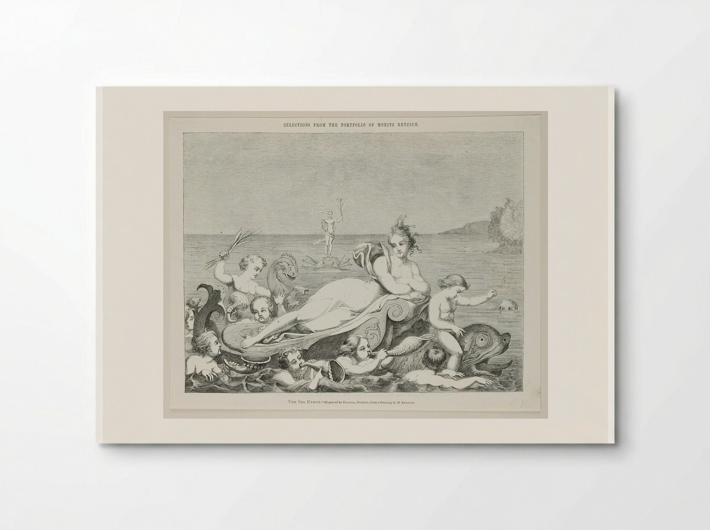 The Sea Nymph - Edward Dalziel - Poster