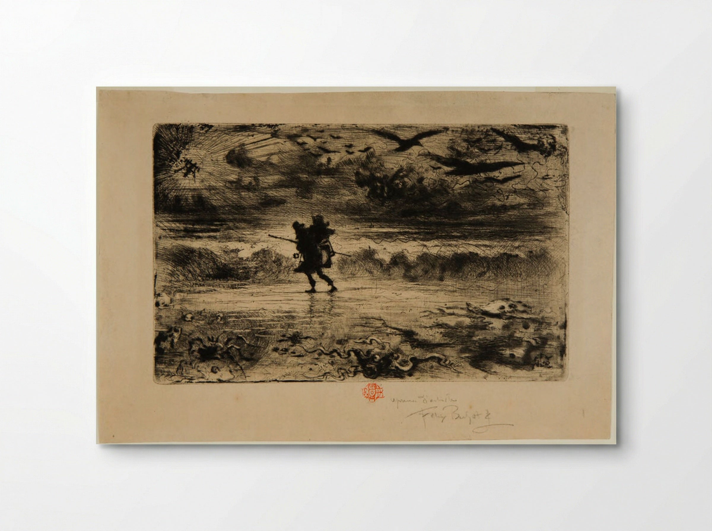 The Sea Painter - Félix Hilaire Buhot - Poster