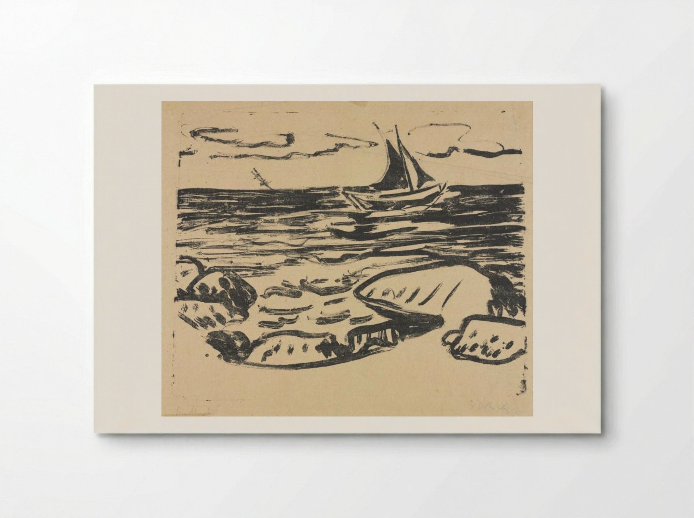 The Sea near Staberhuk - Ernst Ludwig Kirchner - Poster