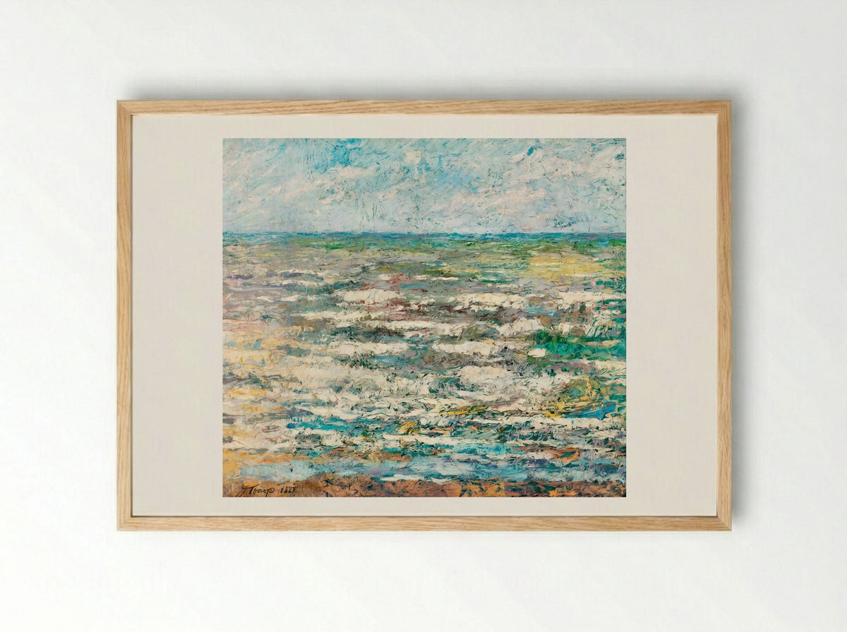 The Sea - Jan Toorop - Framed Print Wood
