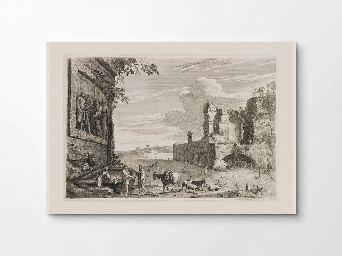 The Seated Cowherd, Roman Monuments - Jean Morin - Poster