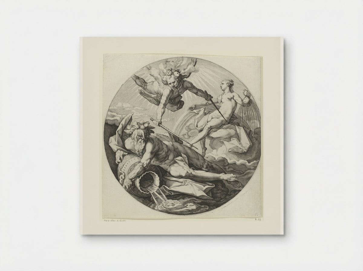 The Second Day of Creation: The Separation of the Waters - Jan Harmensz. Muller - Poster