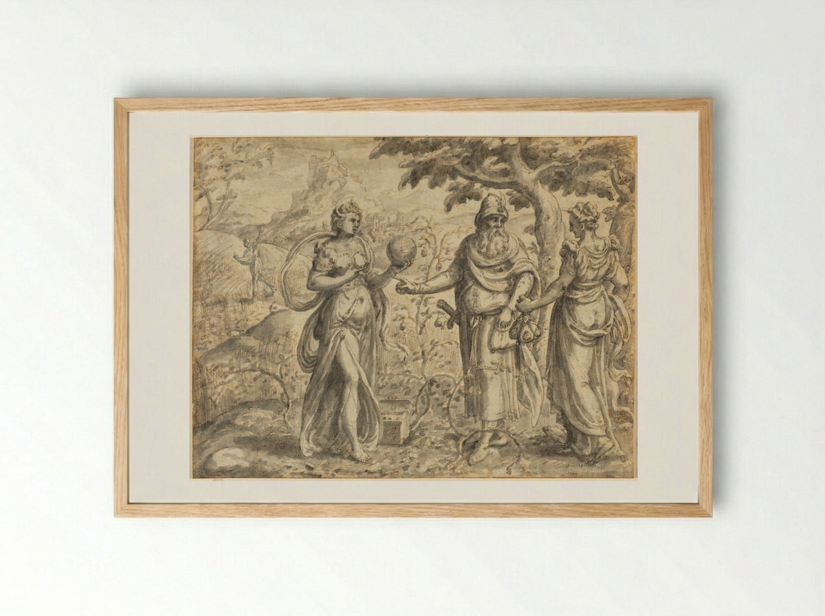 The Seed Received among the Thorns, from the Parable of the Sower - Gerard van Groeningen - Framed Print Wood