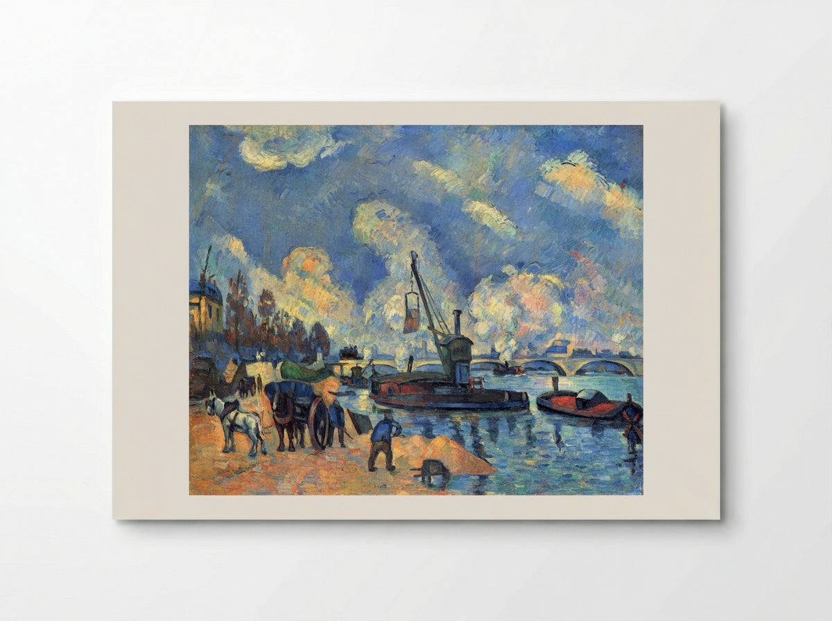 The Seine at Bercy - Paul Cézanne - Poster