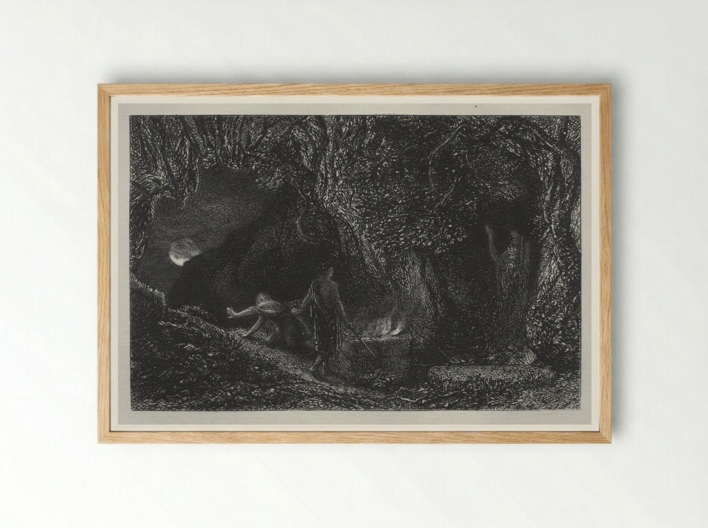 The Sepulchre - Samuel Palmer - Framed Print Wood