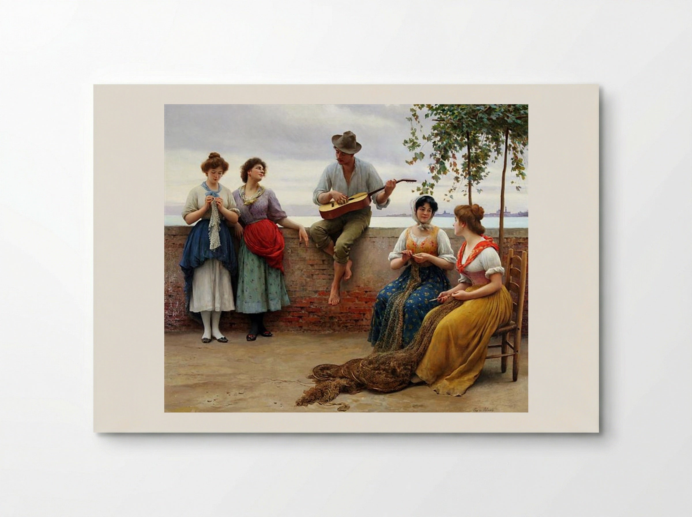 The Serenade - Eugene de Blaas - Poster