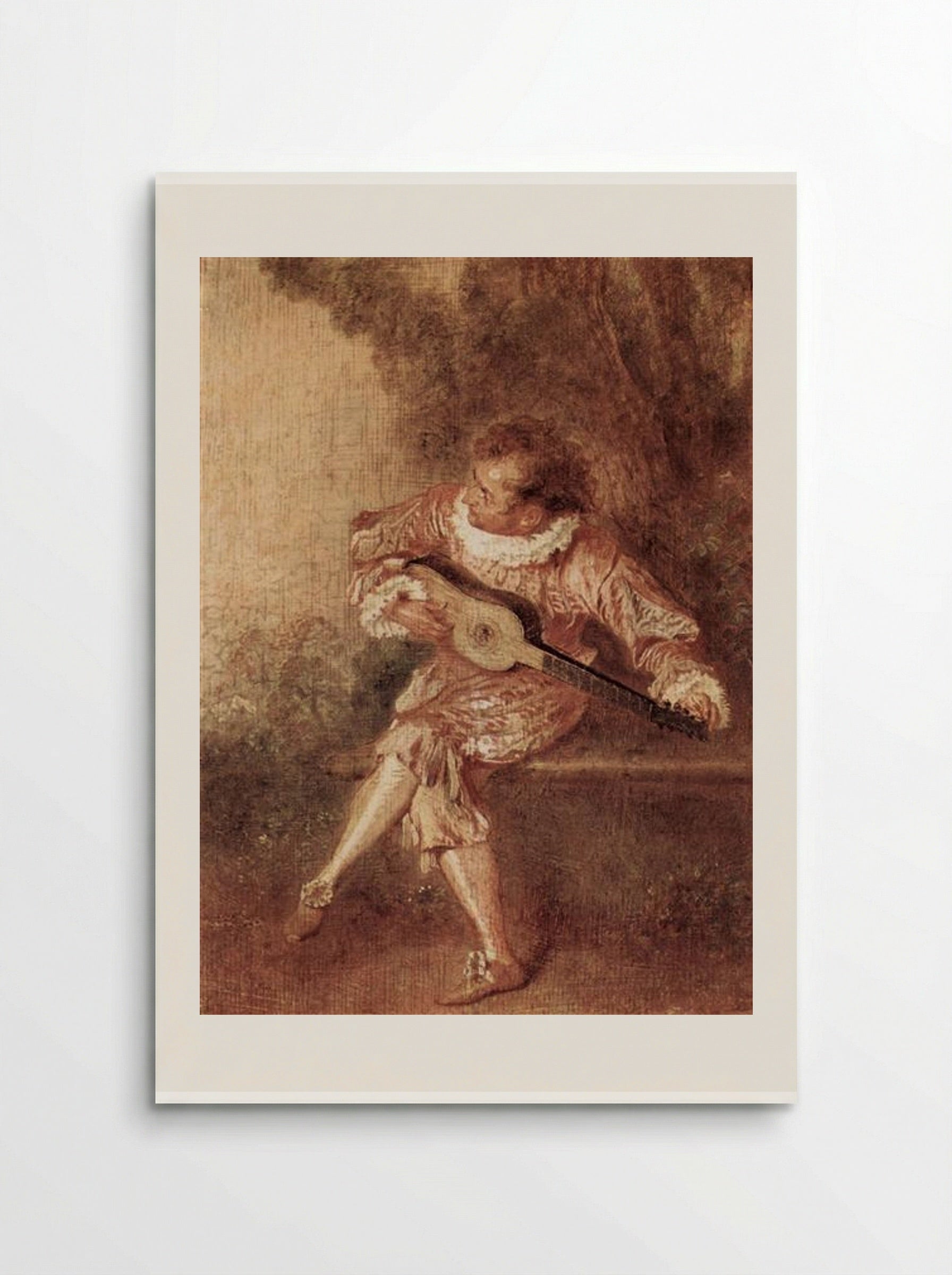 The Serenader - Antoine Watteau - Poster