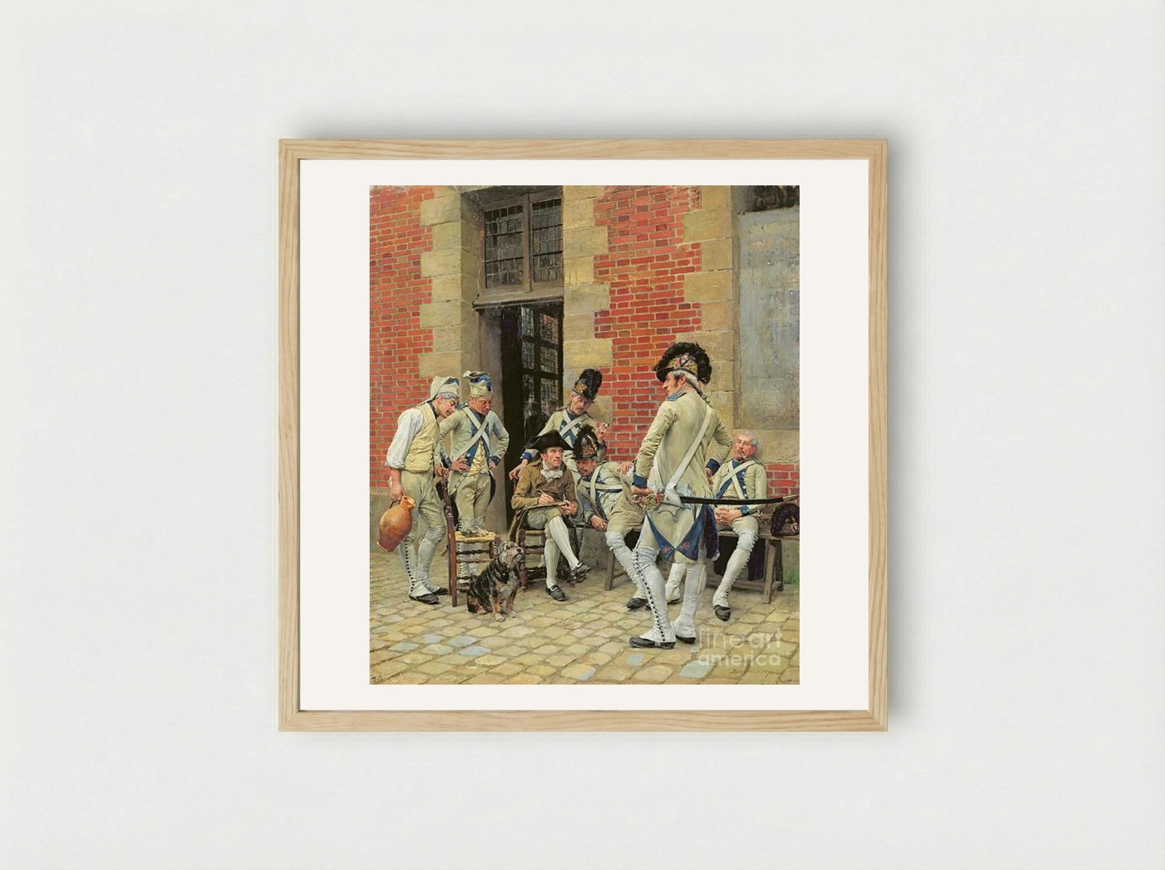 The Sergeant's Portrait - Ernest Meissonier - Framed Print Wood