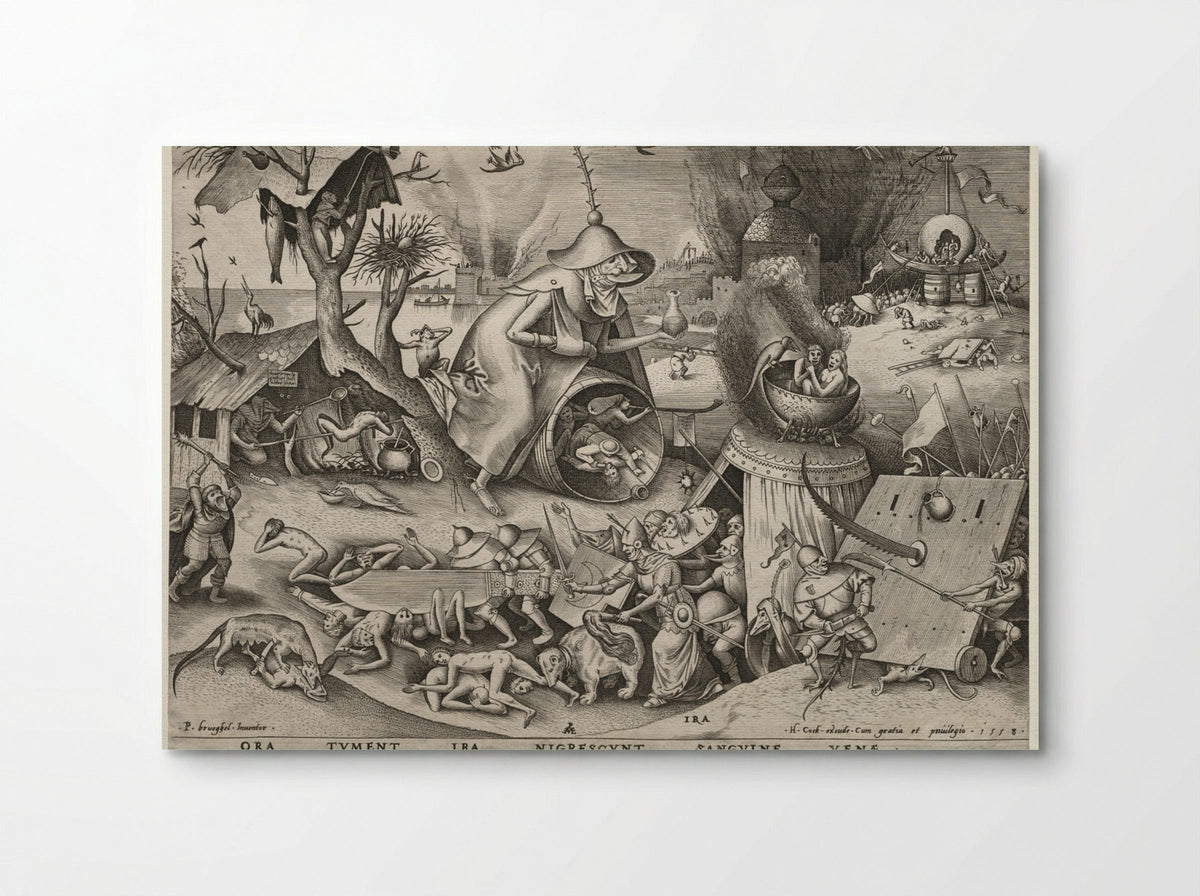 The Seven Deadly Sins: Anger (Ira) - Pieter Bruegel the Elder - Poster