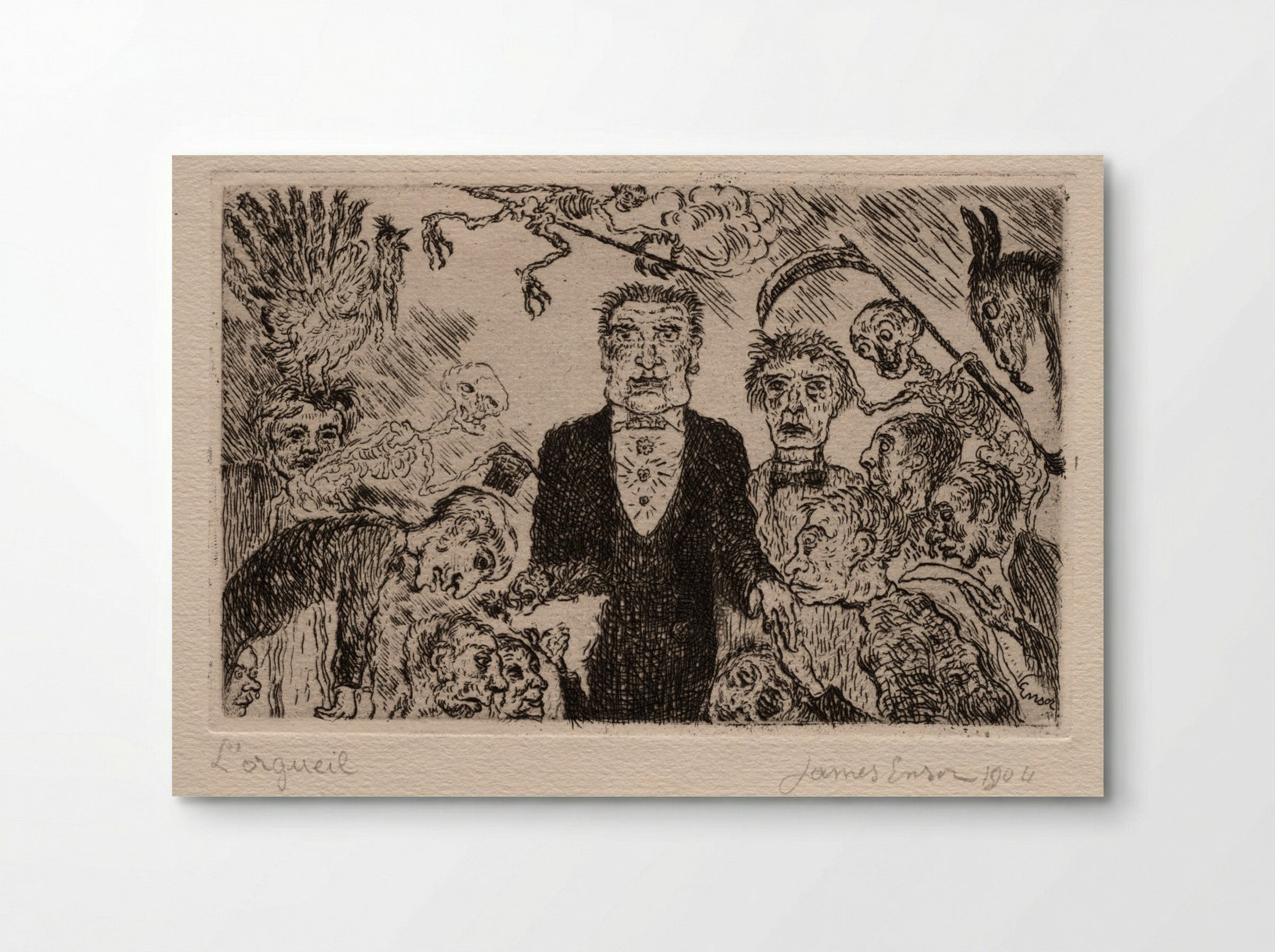 The Seven Deadly Sins: Pride - James Ensor - Poster