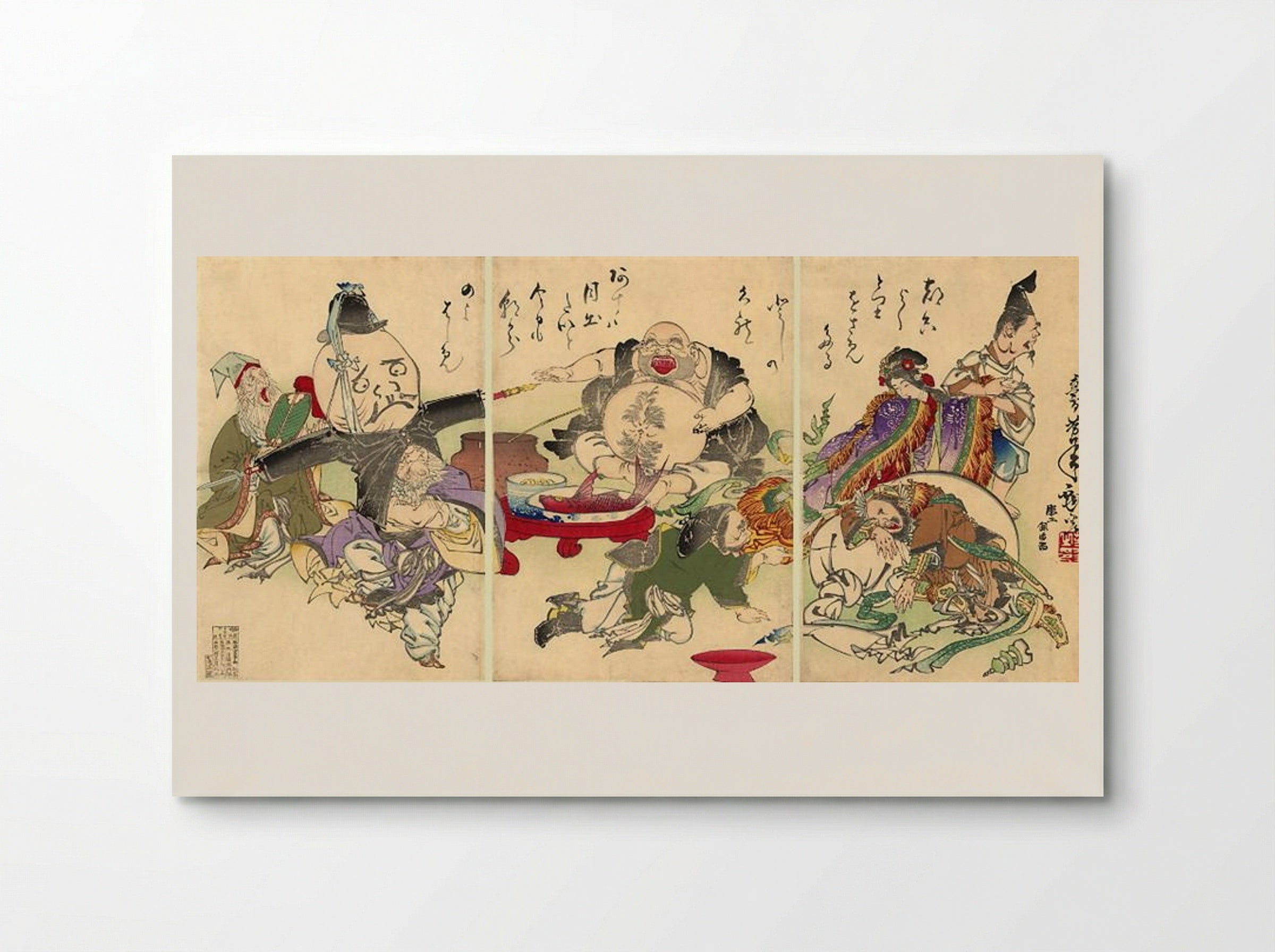 The Seven Lucky Gods - Tsukioka Yoshitoshi - Poster
