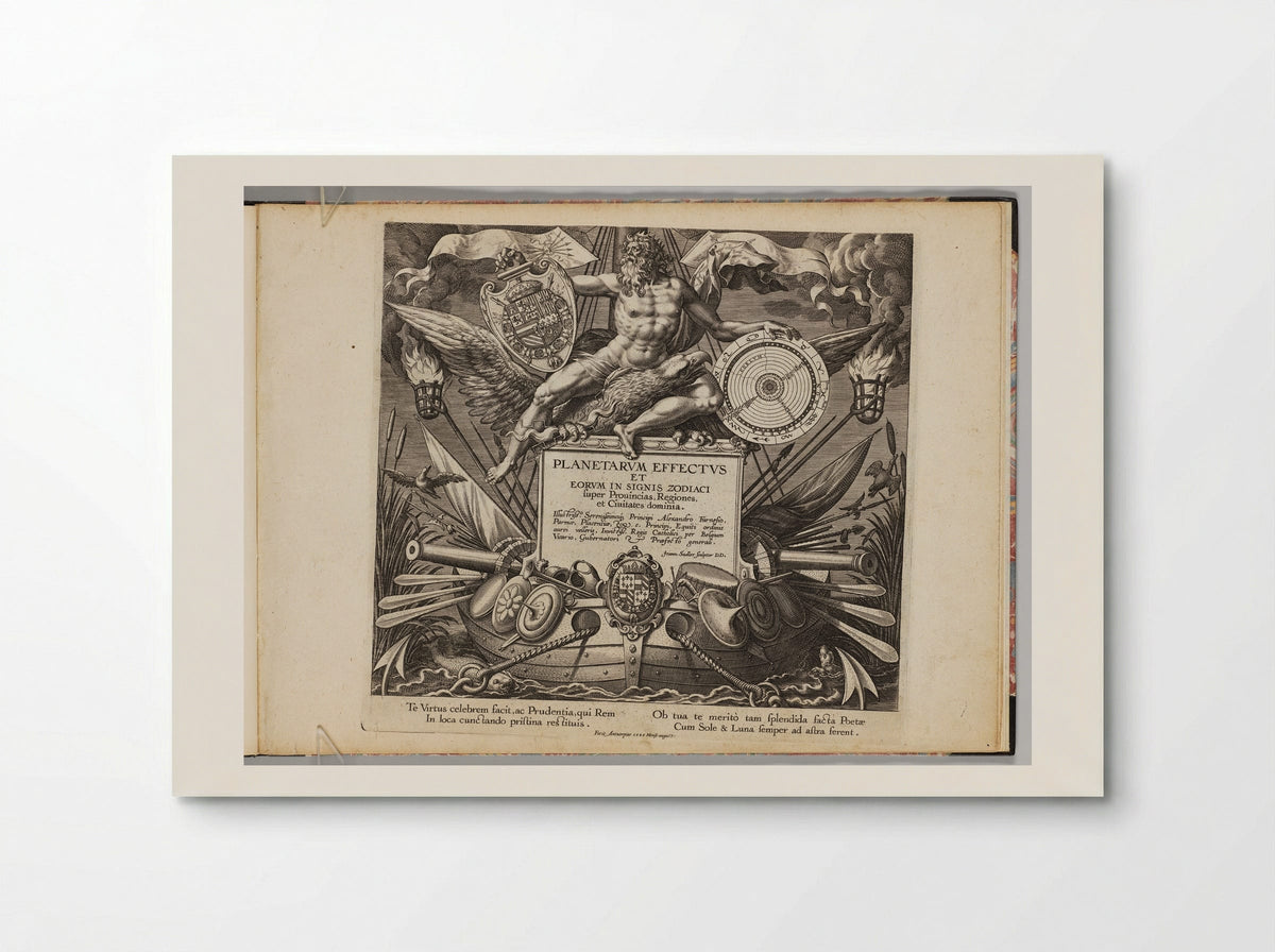 The Seven Planets (Title Page) - Johann Sadeler I - Poster