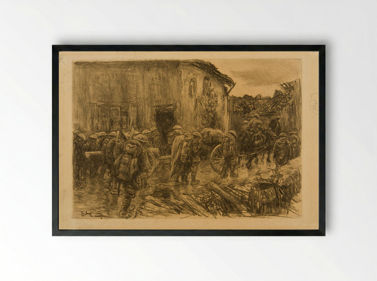 The Seventy Fives Follow Up - Kerr Eby - Framed Print Black