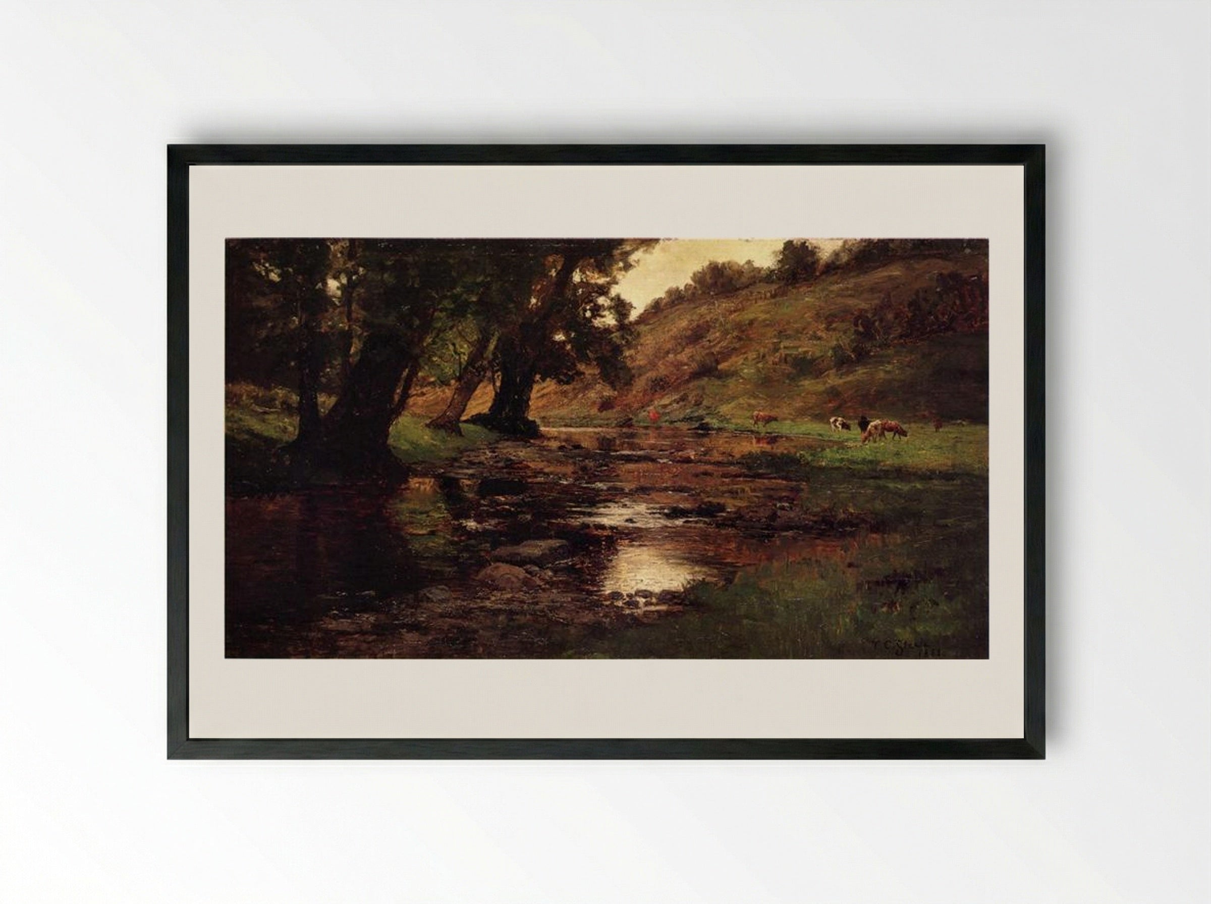 The Shades - T. C. Steele - Framed Print Black