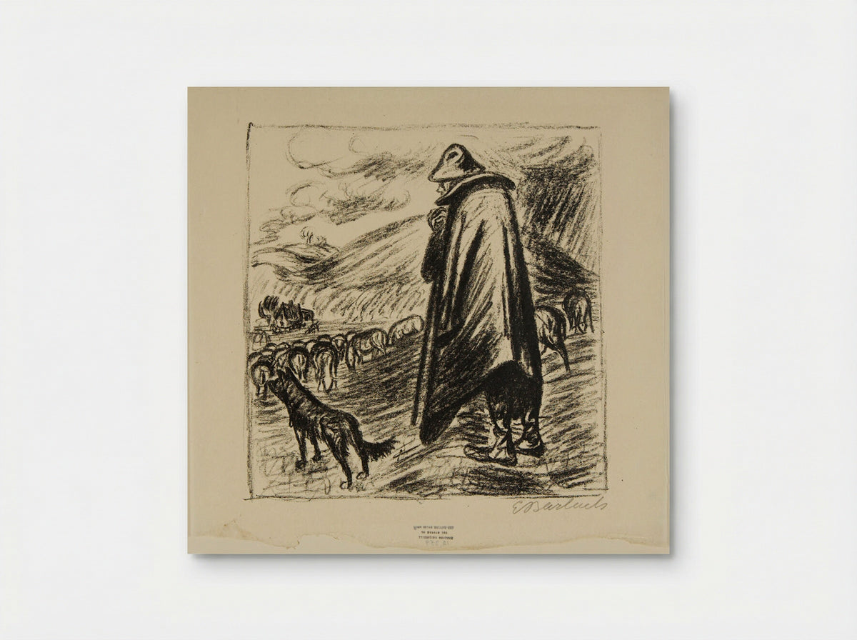 The Shepherd's Lamentation - Ernst Barlach - Poster