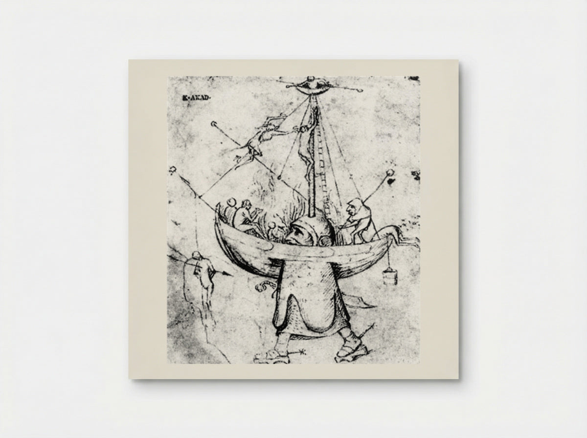 The Ship of Fools in Flames - Hieronymus Bosch - Poster