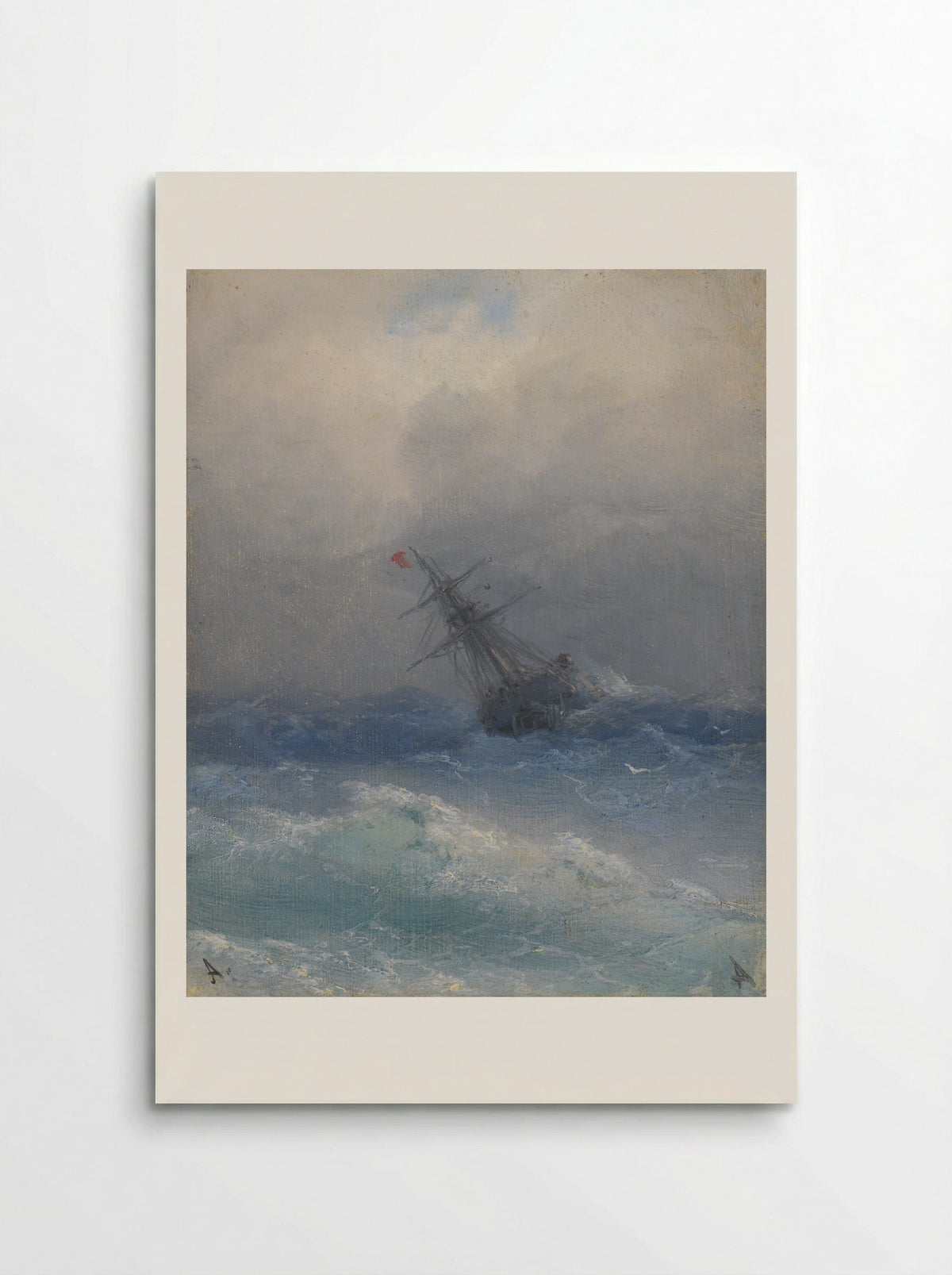 The Shipwreck - Ivan Aivazovsky - Poster
