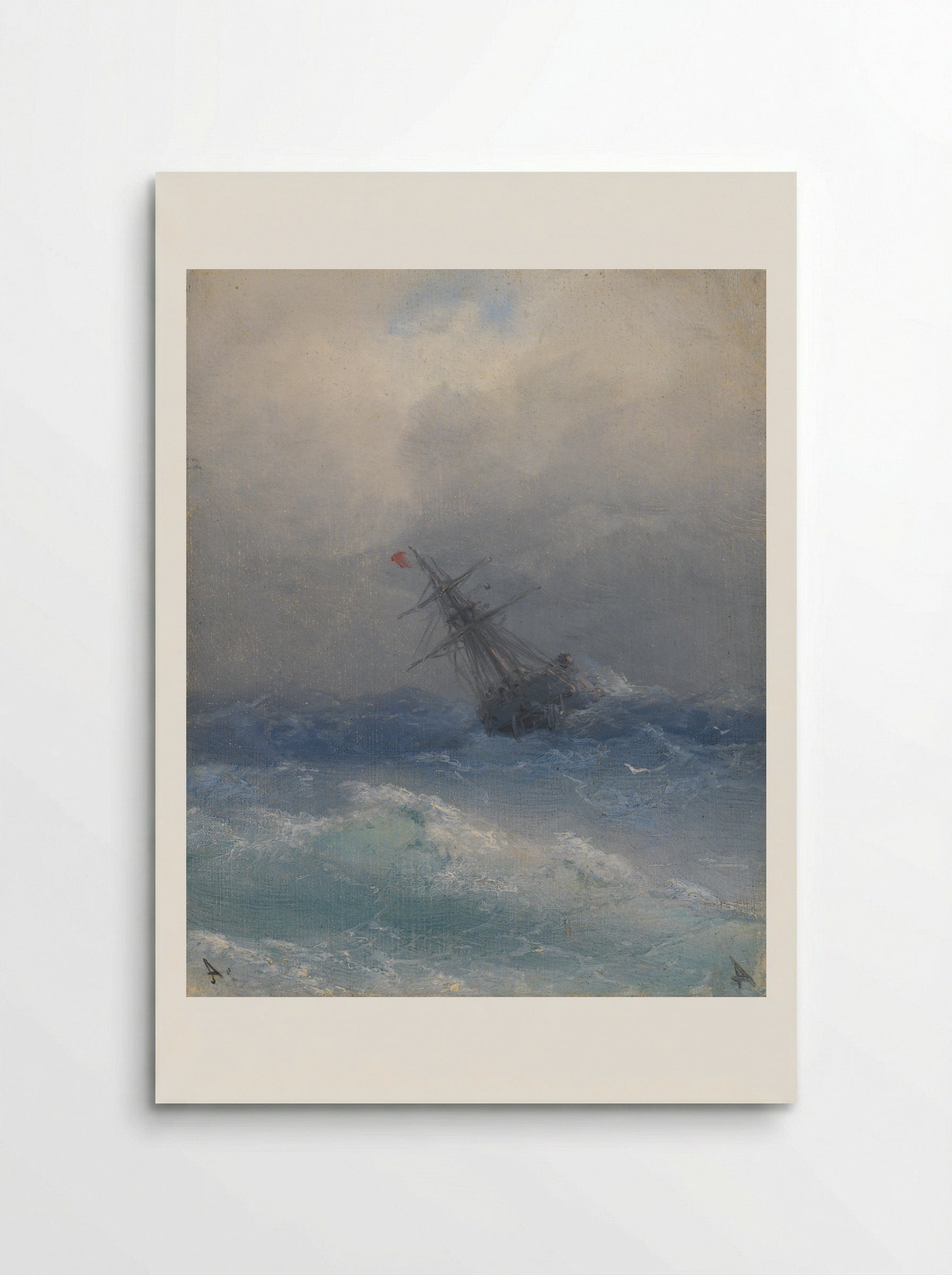 The Shipwreck - Ivan Aivazovsky - Poster