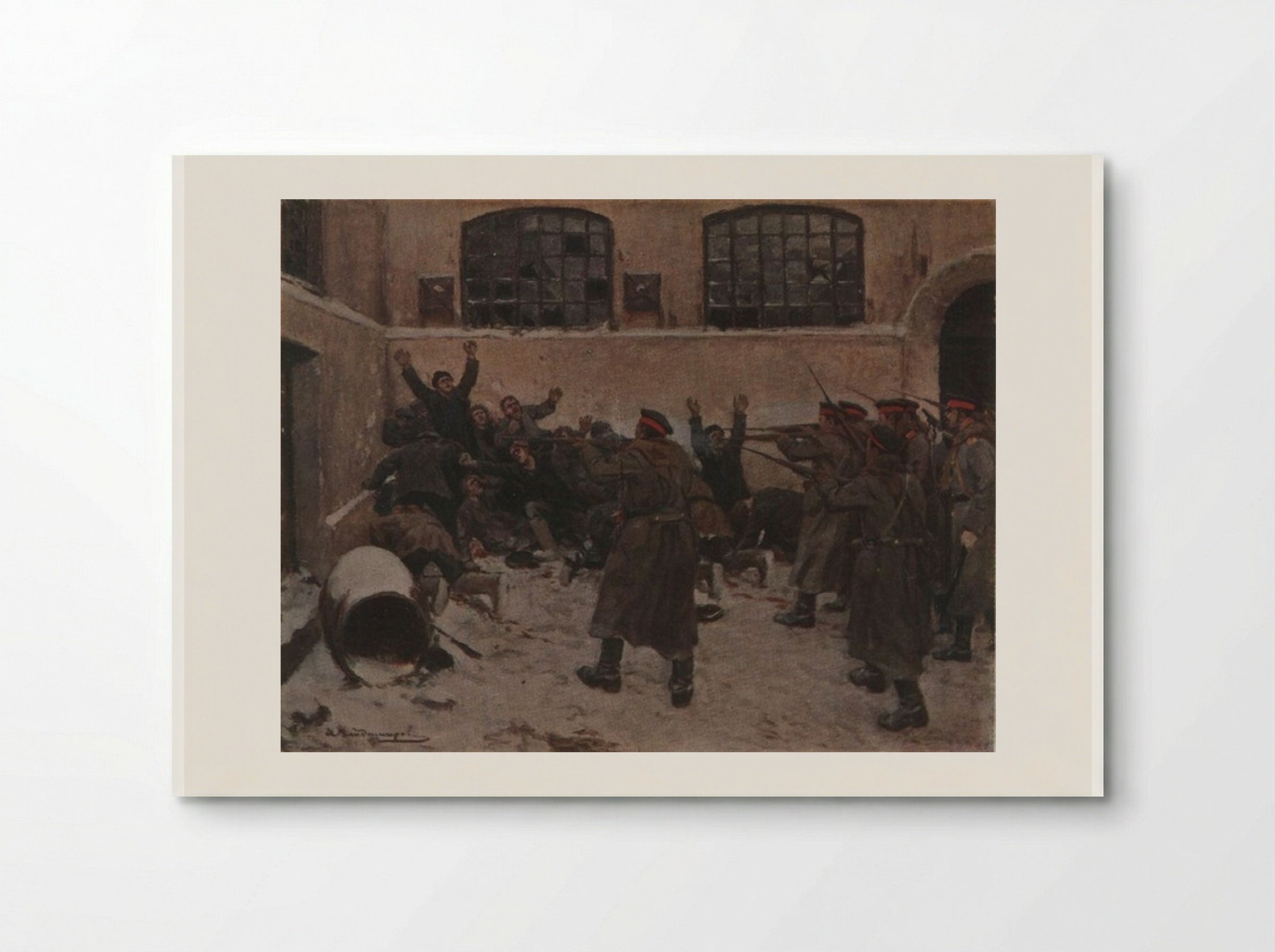 The Shooting in Presnya in December 1905 - Ivan Vladimirov - Poster