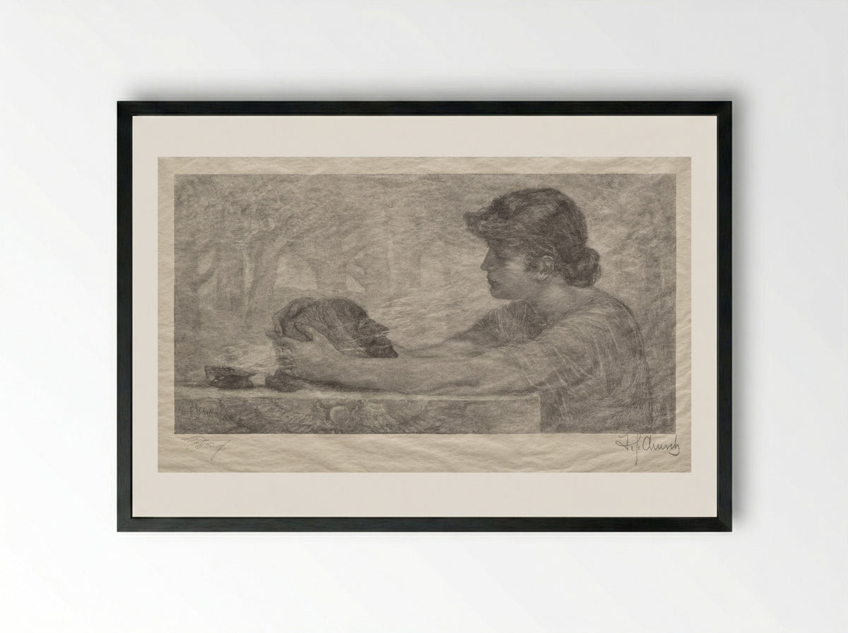 The Sibyl - Francis Scott King - Framed Print Black