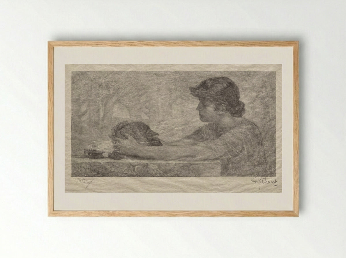 The Sibyl - Francis Scott King - Framed Print Wood