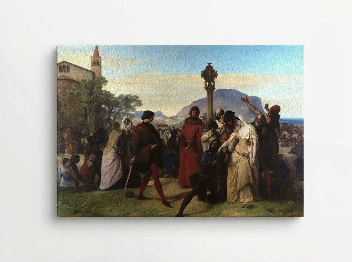 The Sicilian Vespers - Francesco Hayez - Canvas