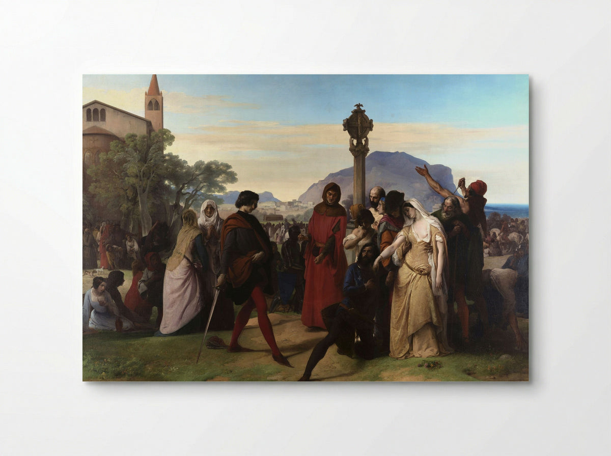 The Sicilian Vespers - Francesco Hayez - Poster