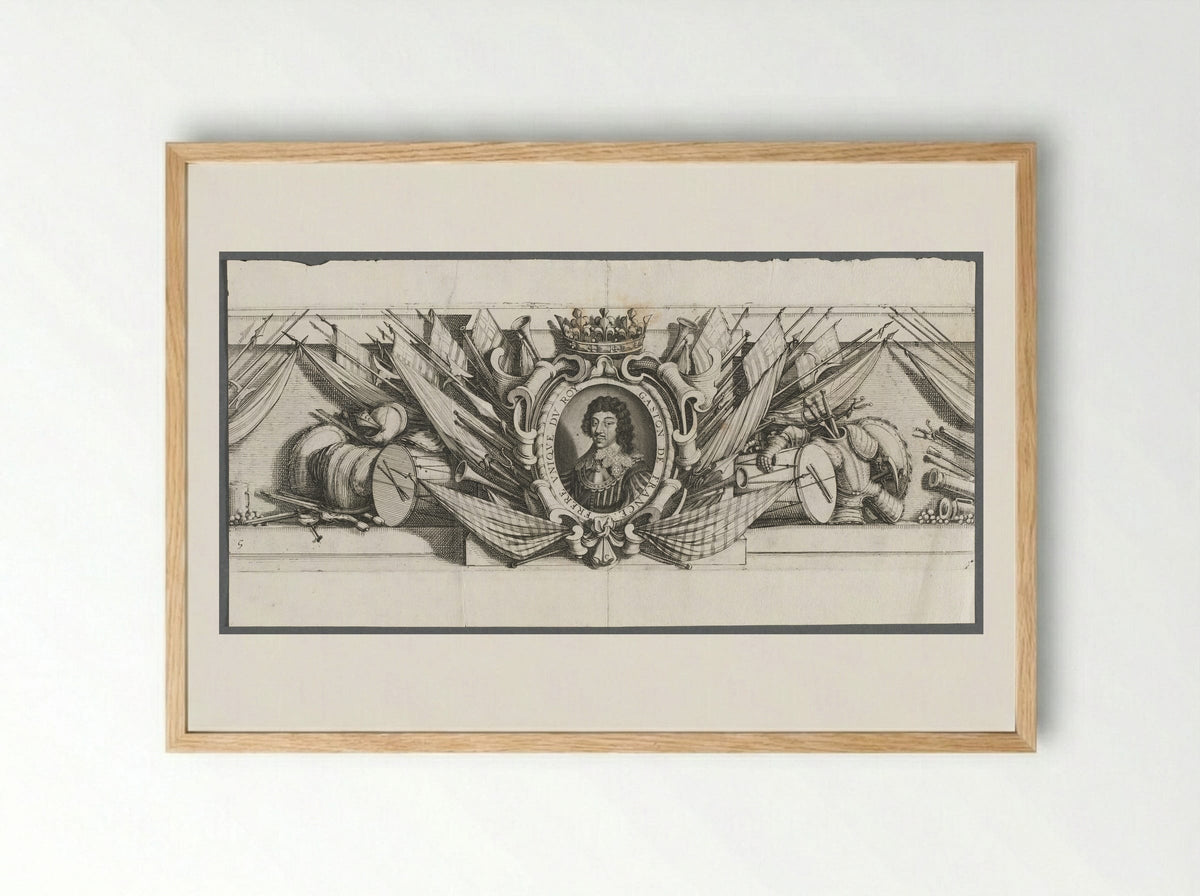 The Siege of La Rochelle: Plate 15 - Michael Lasne - Framed Print Wood