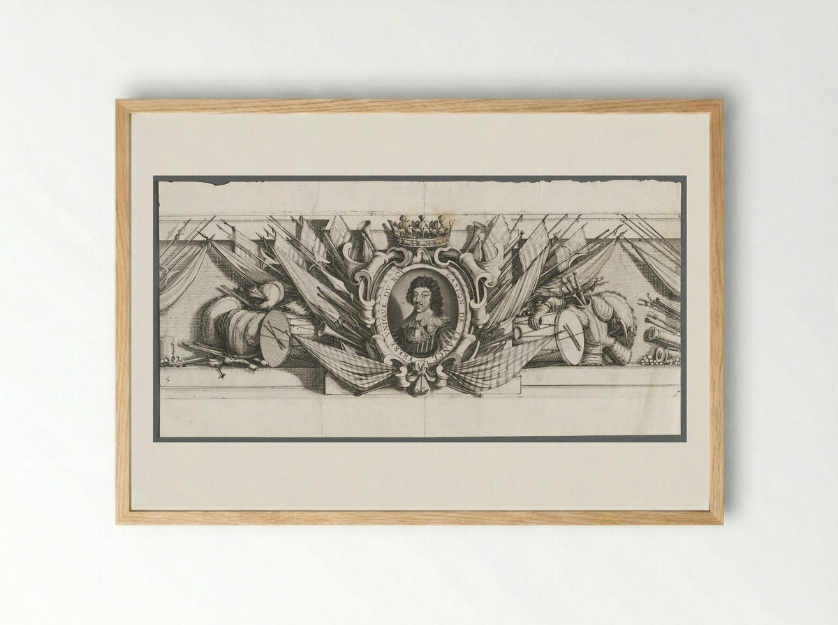 The Siege of La Rochelle: Plate 15 - Michael Lasne - Framed Print Wood