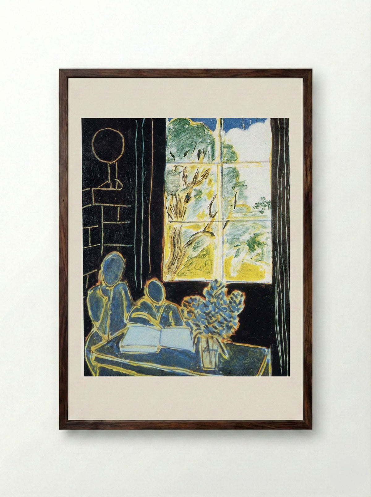 The Silence that Lives in Houses - Henri Matisse - Framed Print Dark Wood