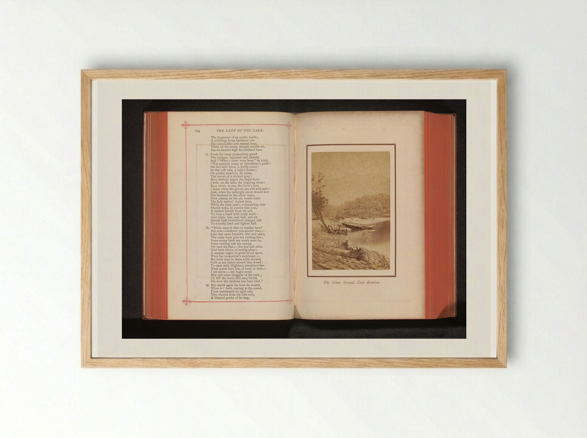 The Silver Strand, Loch Katrine - George Washington Wilson - Framed Print Wood