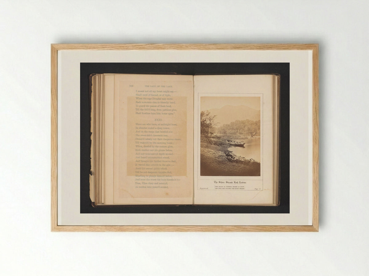 The Silver Strand, Loch Katrine - George Washington Wilson - Framed Print Wood