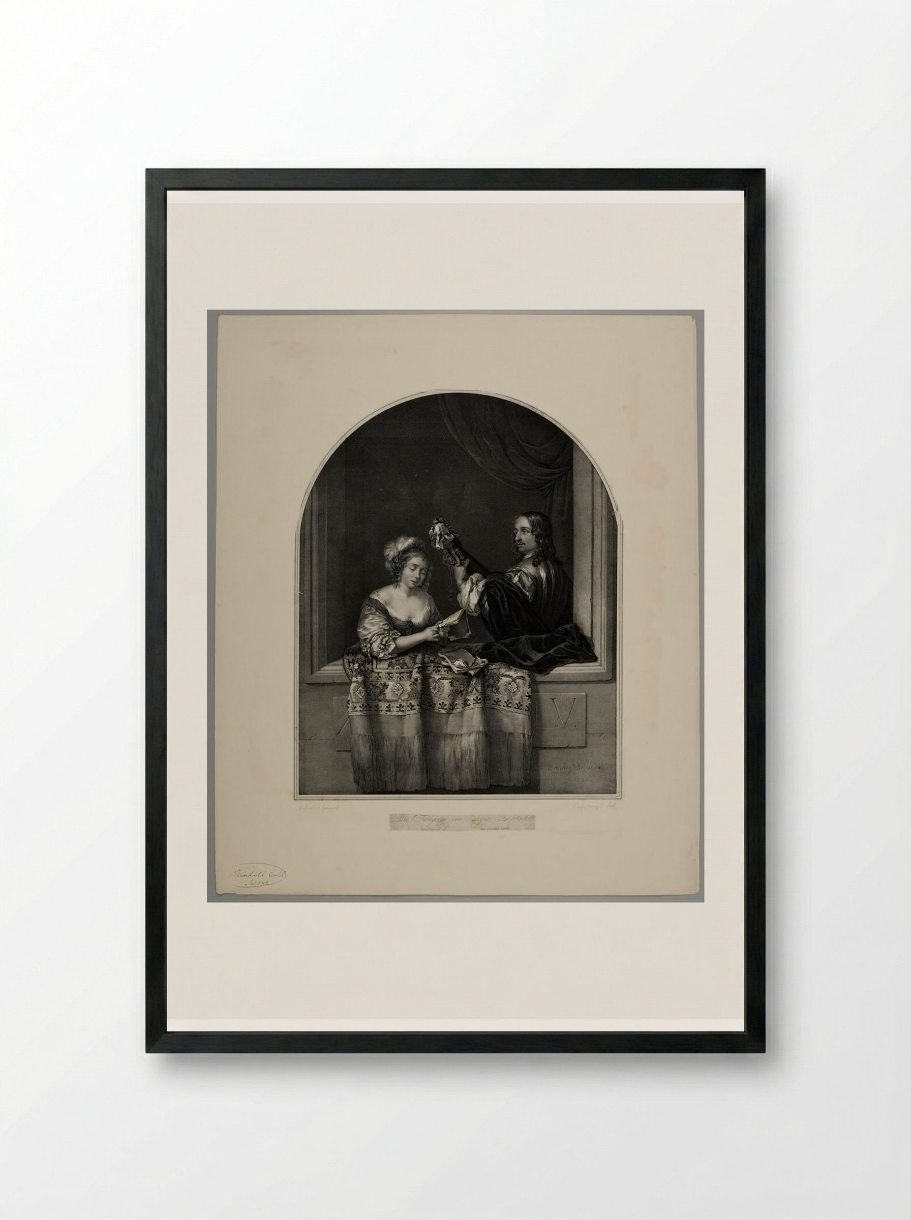 The Singer - Franz Hanfstaengl - Framed Print Black