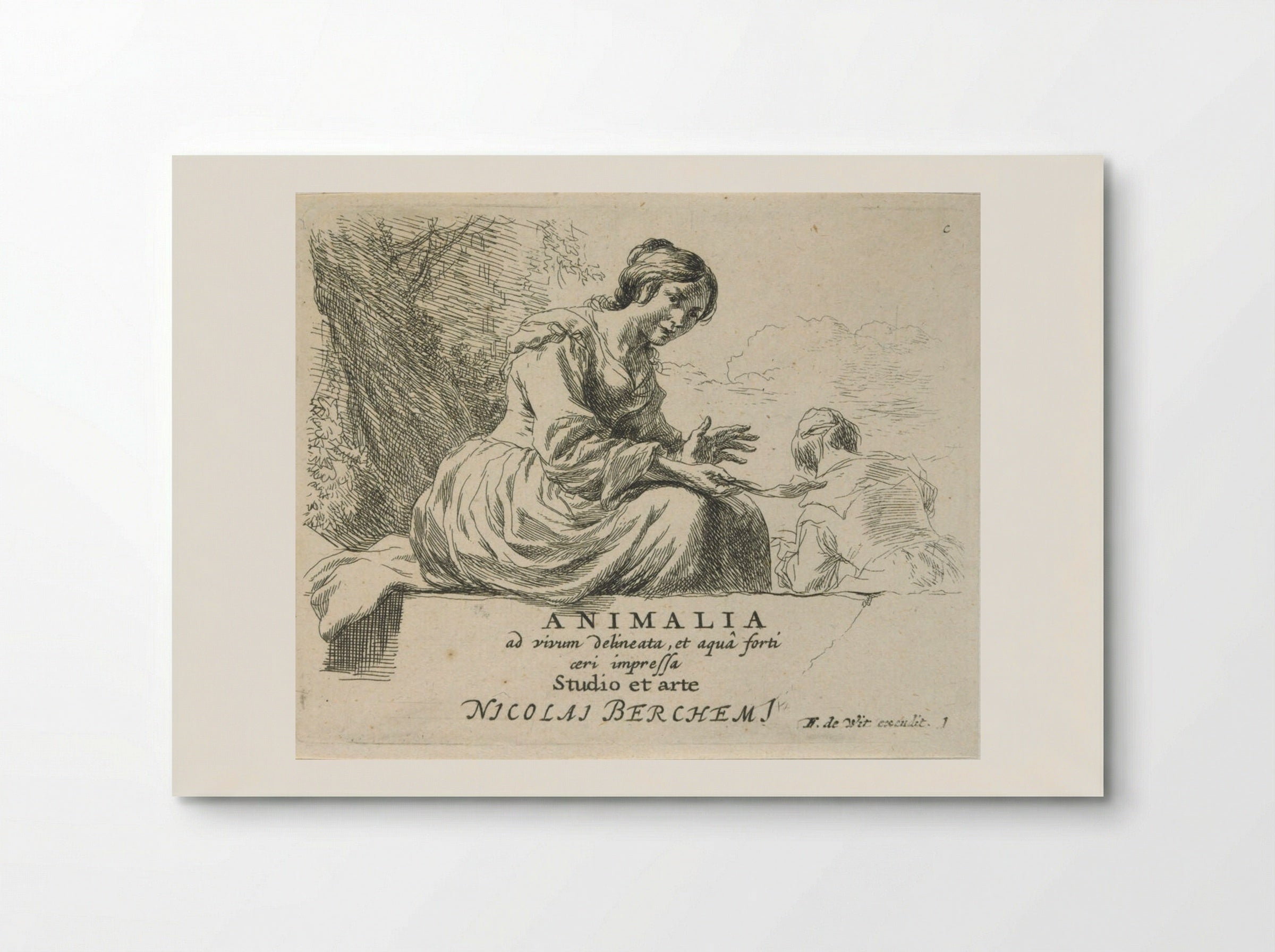 The Singing Shepherdess - Nicolaes Berchem - Poster