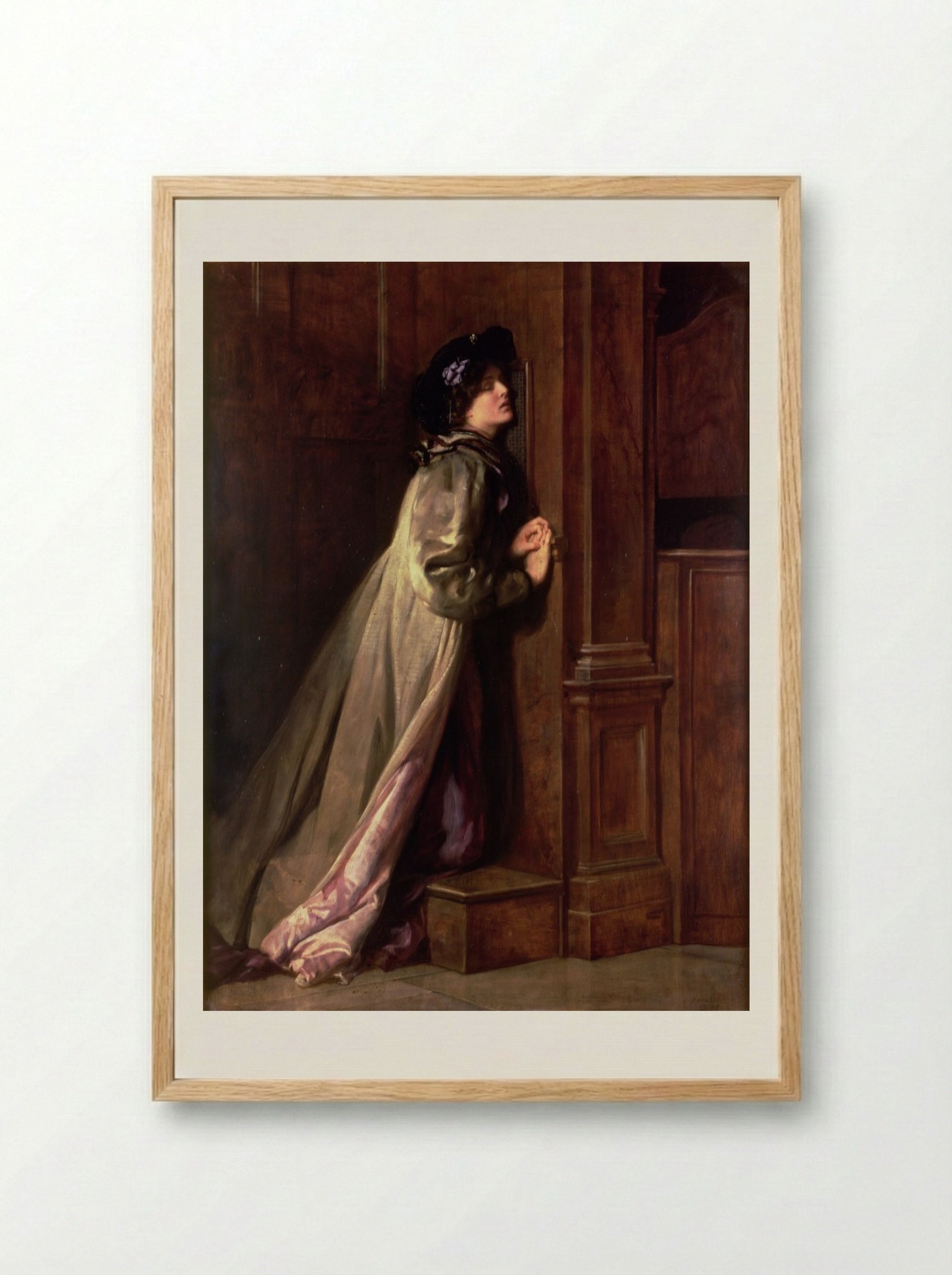 The Sinner - John Collier - Framed Print Wood