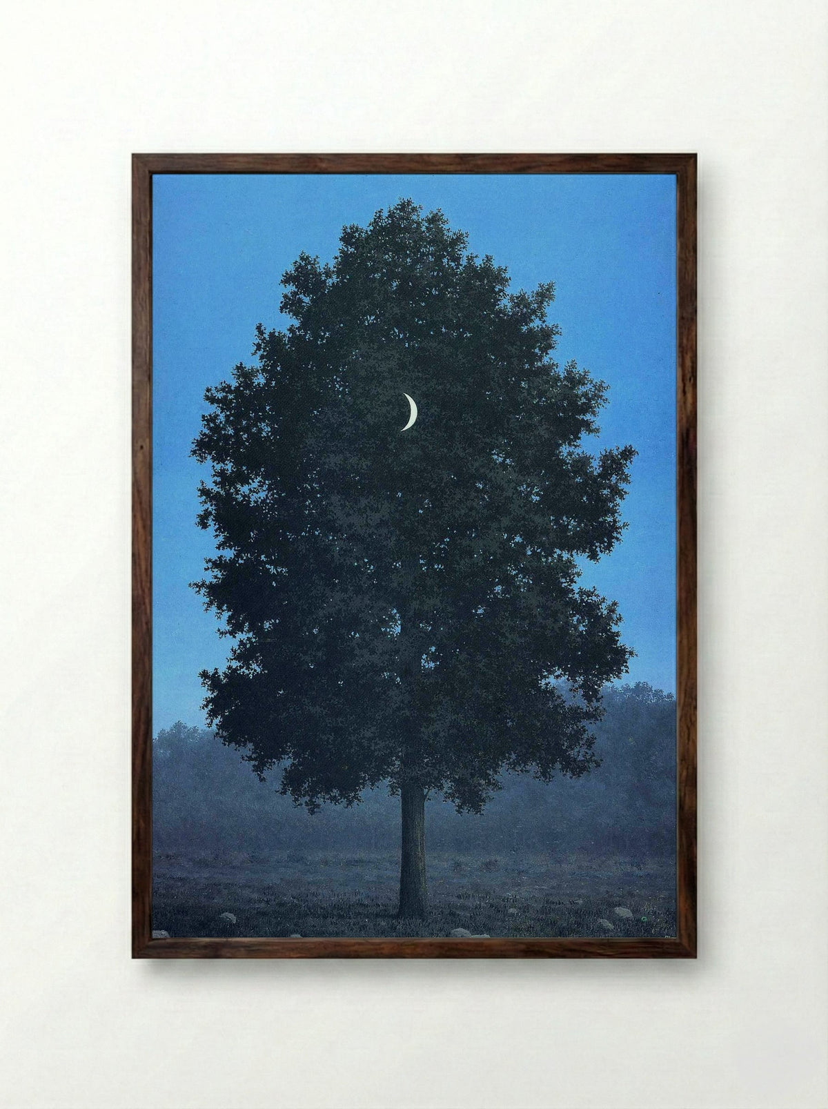 The Sixteenth of September - René Magritte - Framed Print Dark Wood