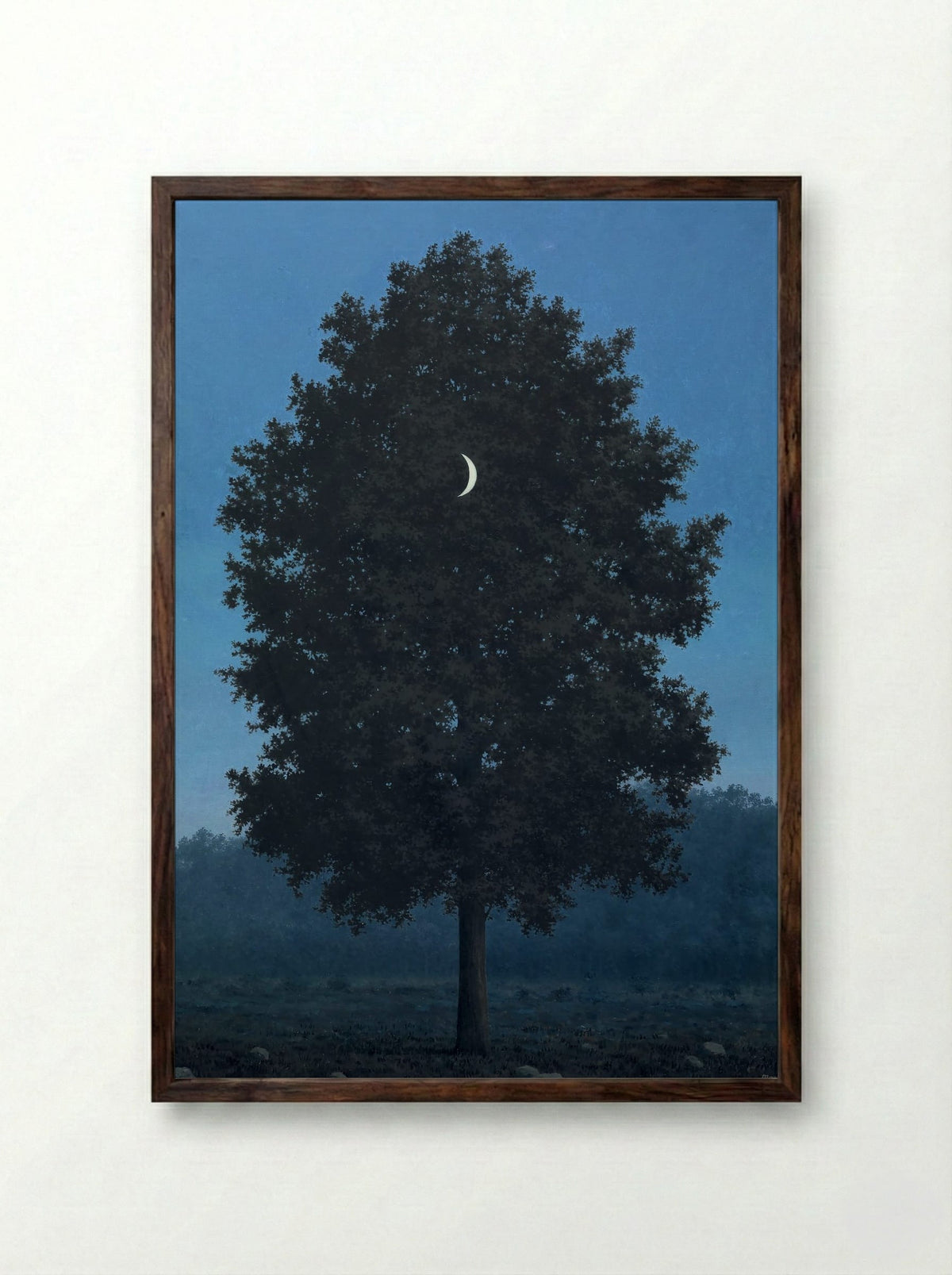 The Sixteenth of September - René Magritte - Framed Print Dark Wood