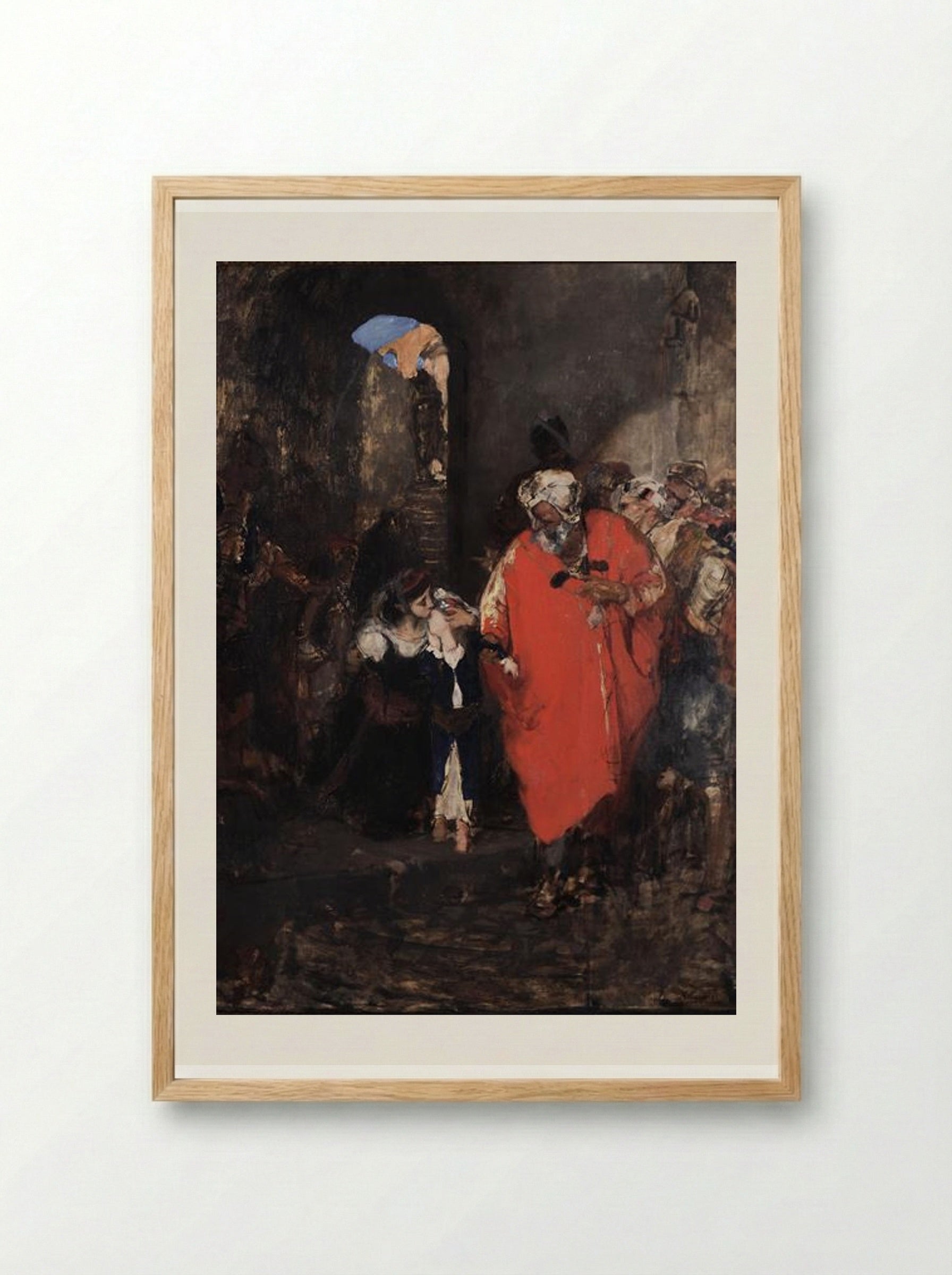 The Slave Market - Nikolaos Gyzis - Framed Print Wood