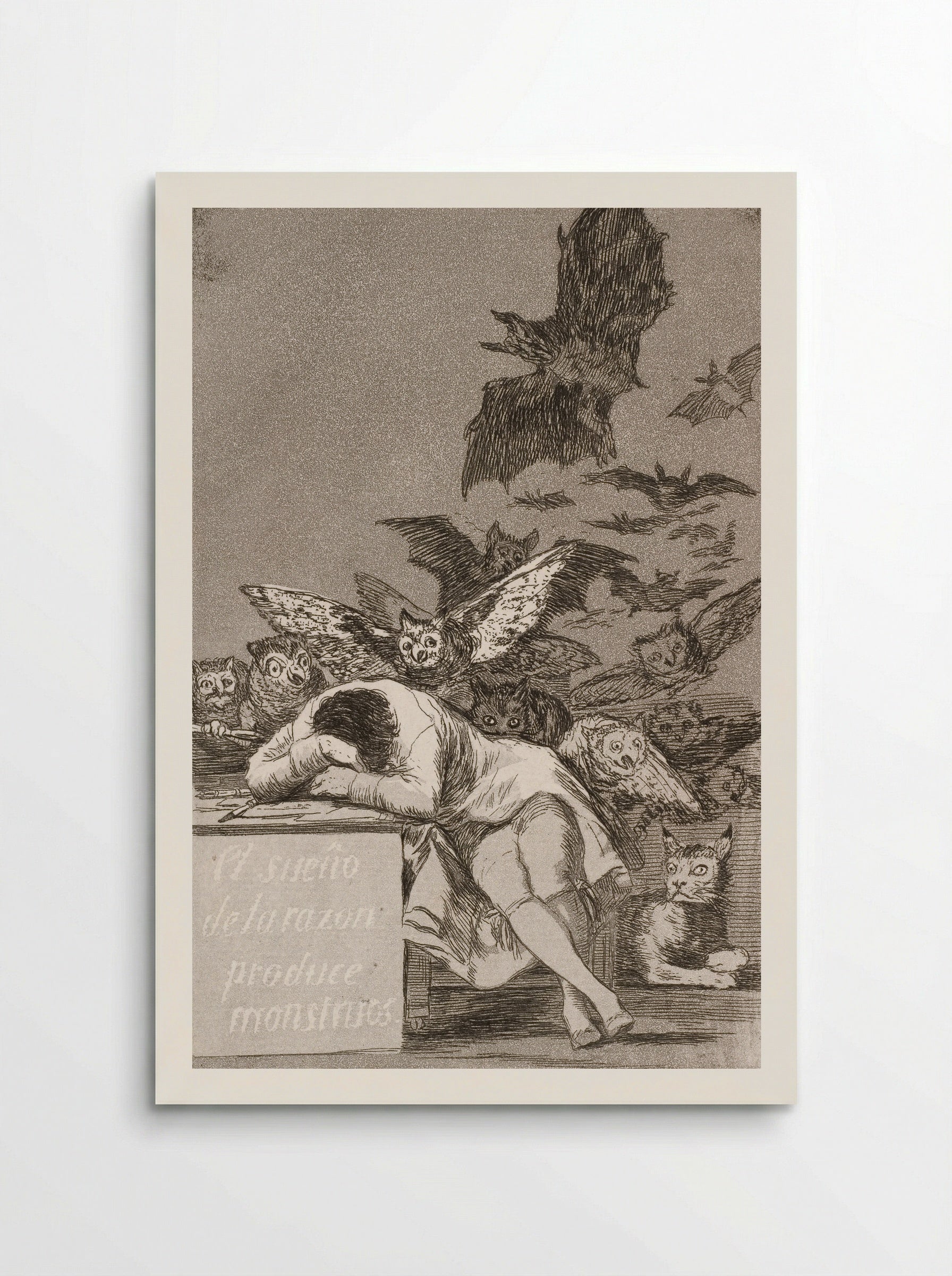 The Sleep of Reason Produces Monsters - Francisco José de Goya y Lucientes - Poster