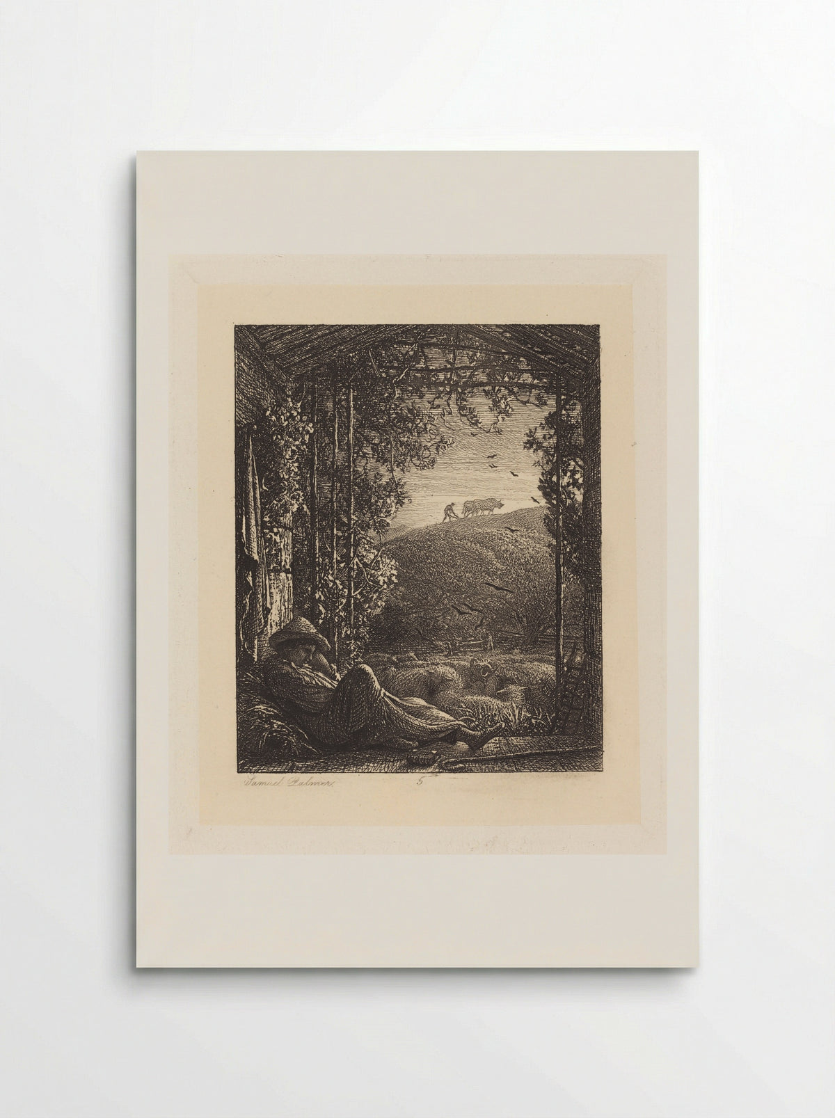 The Sleeping Shepherd - Samuel Palmer - Poster