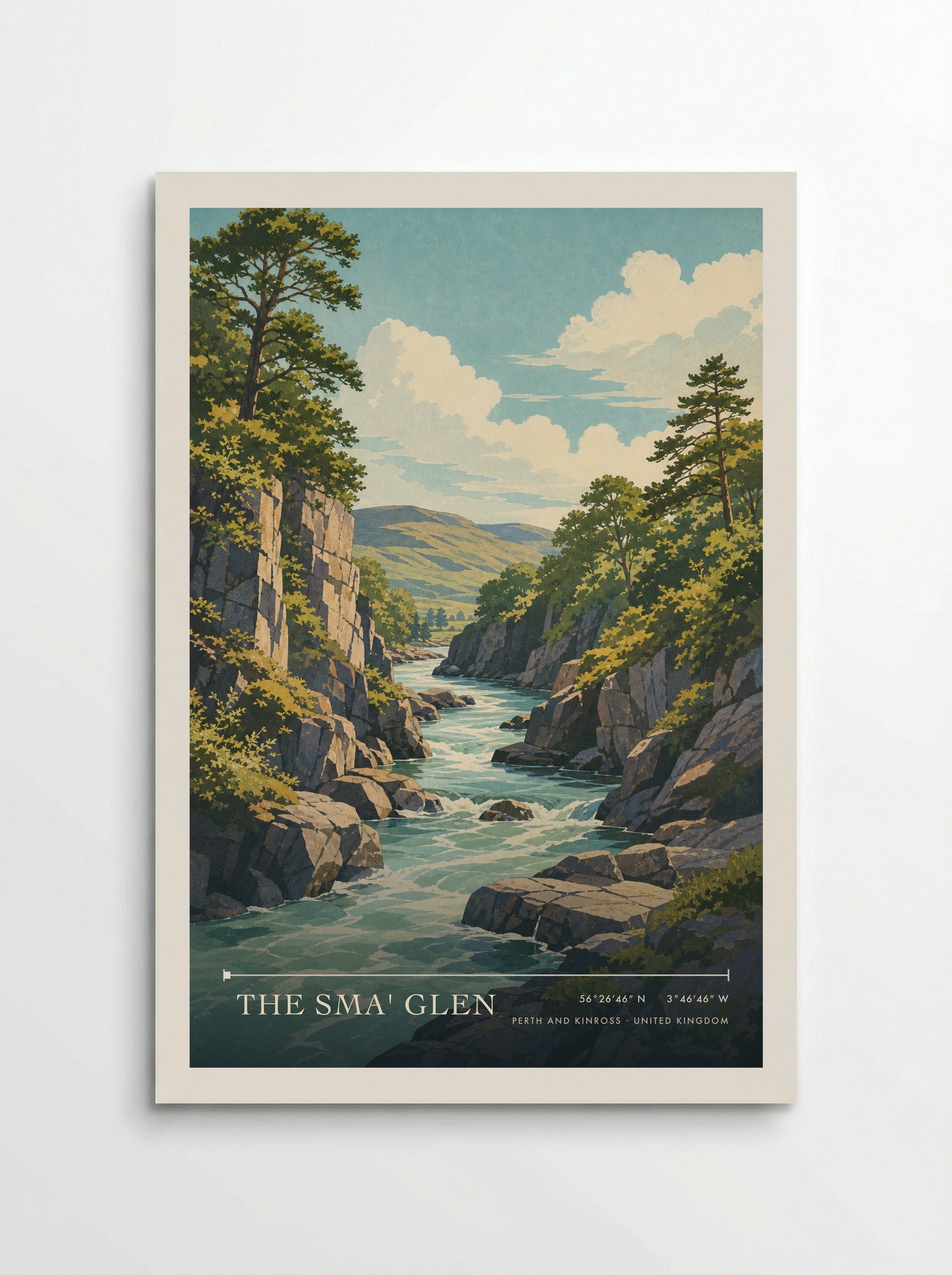 The Sma' Glen Perth and Kinross United Kingdom Travel Poster - Poster