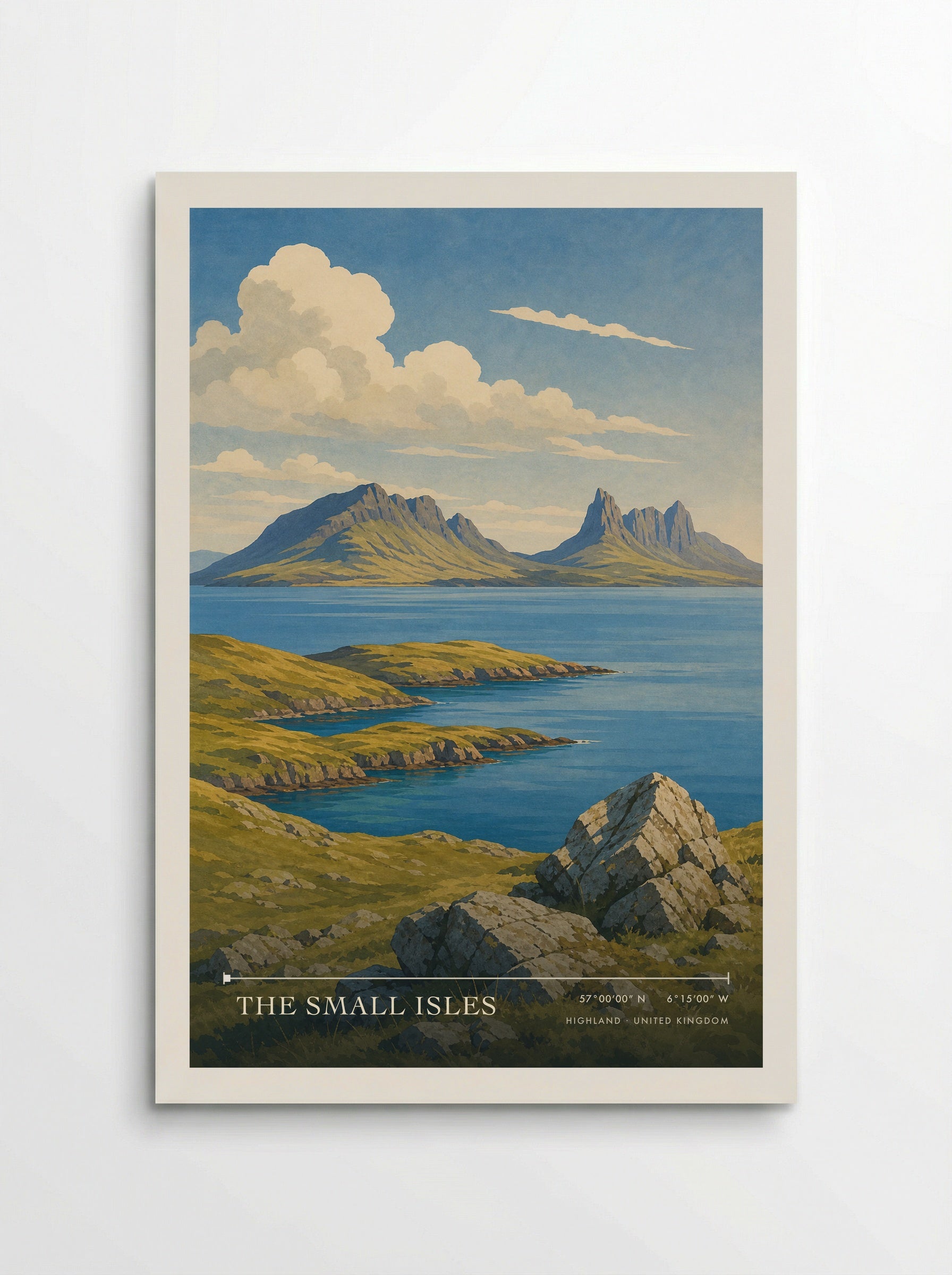 The Small Isles Highland United Kingdom Travel Poster - Poster