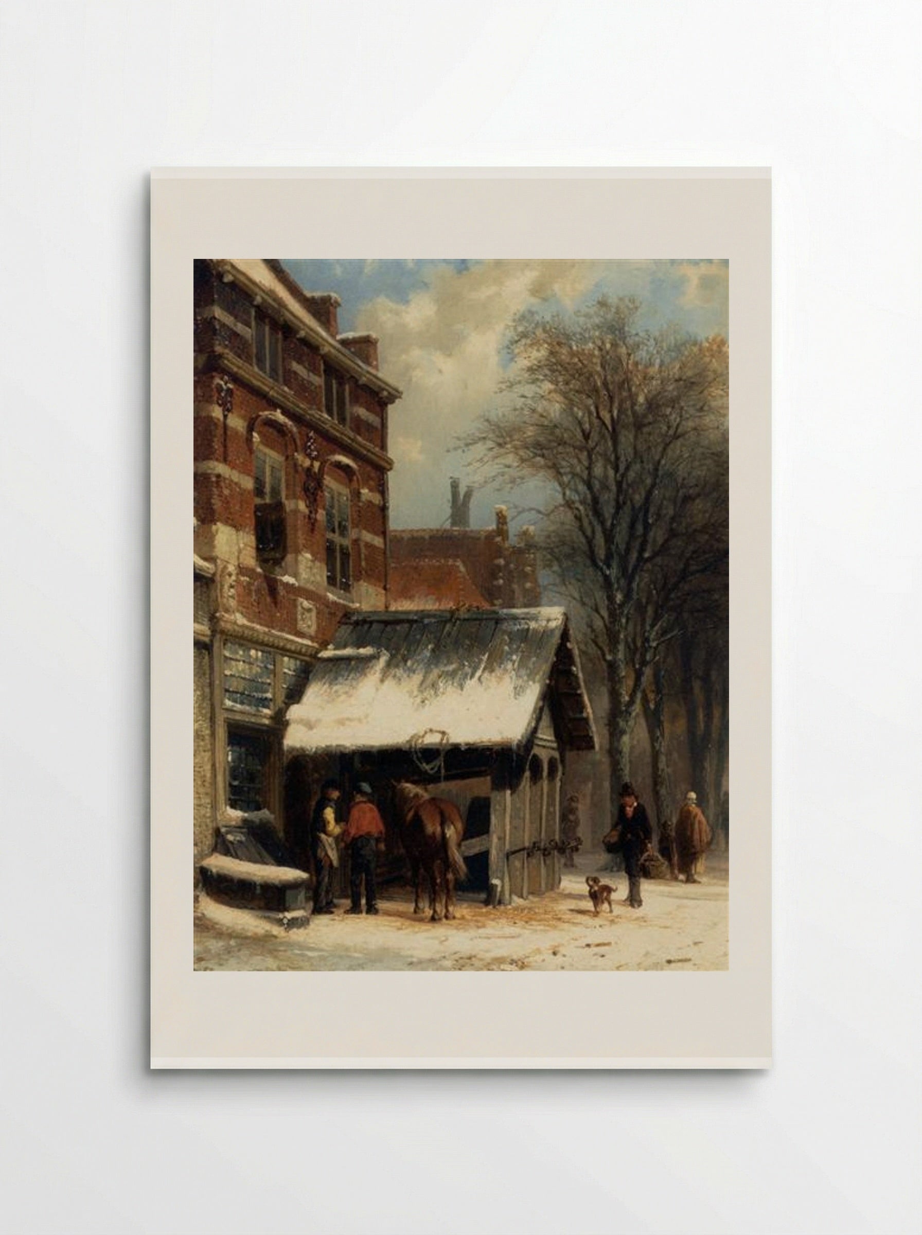 The Smithy of Culemborg in the Winter - Cornelis Springer - Poster