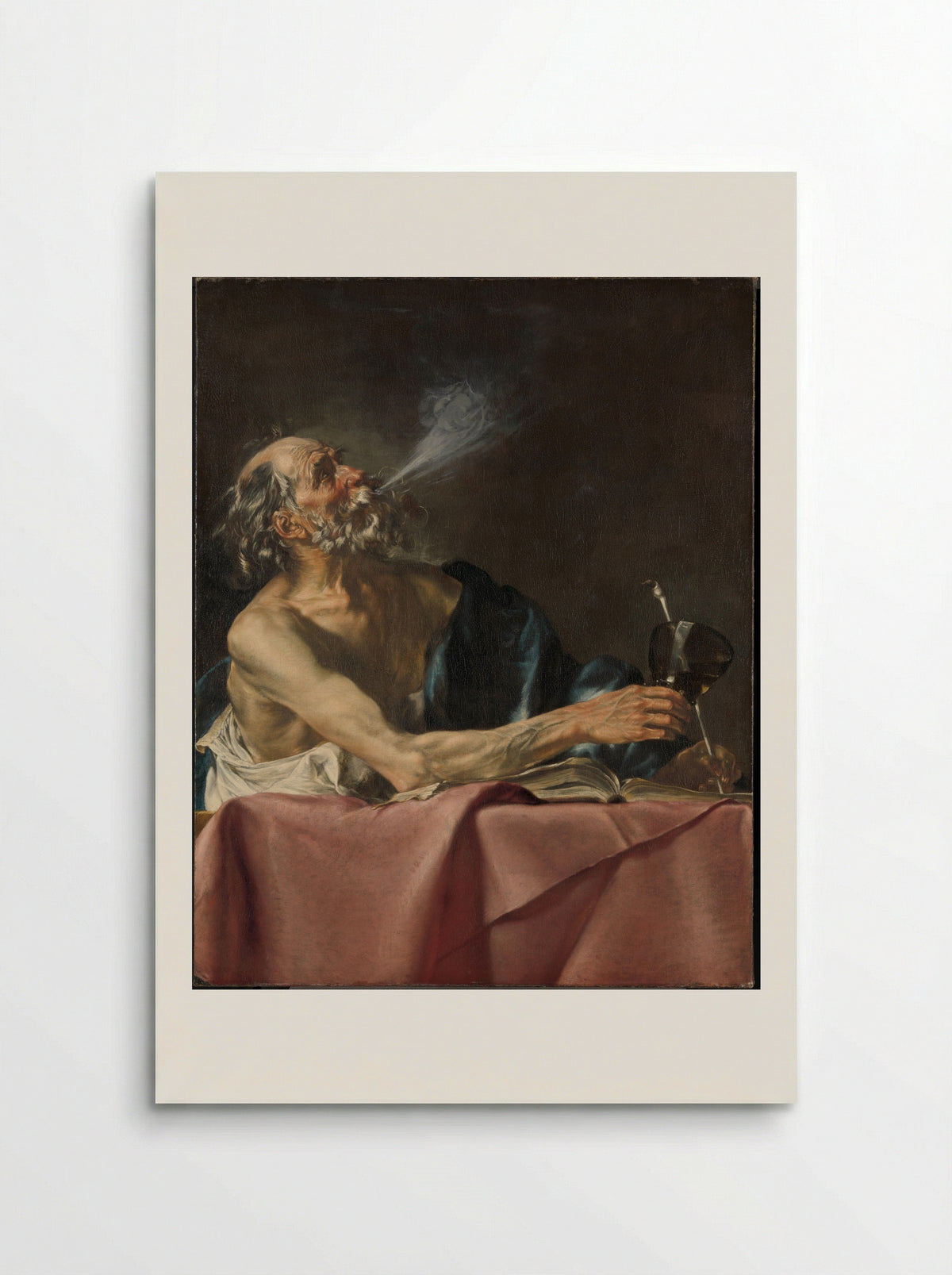 The Smoker: An Allegory of Transience - Hendrick van Someren - Poster