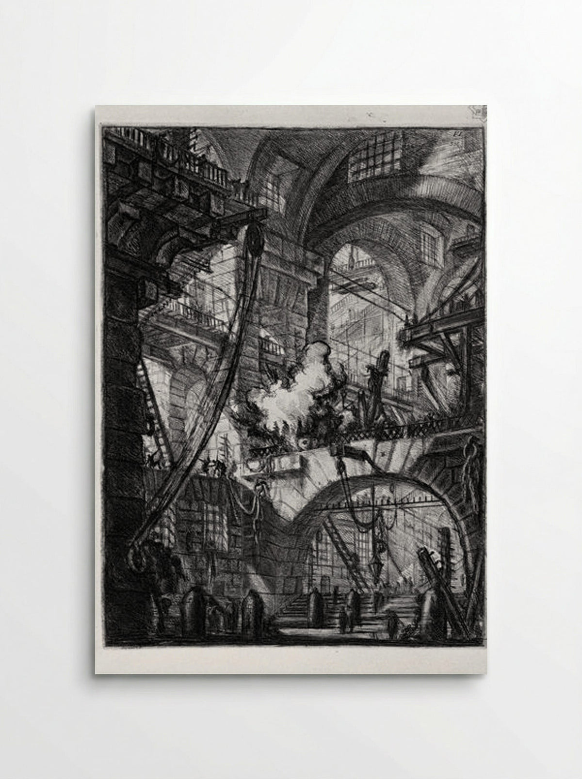 The Smoking Fire - Giovanni Battista Piranesi - Poster